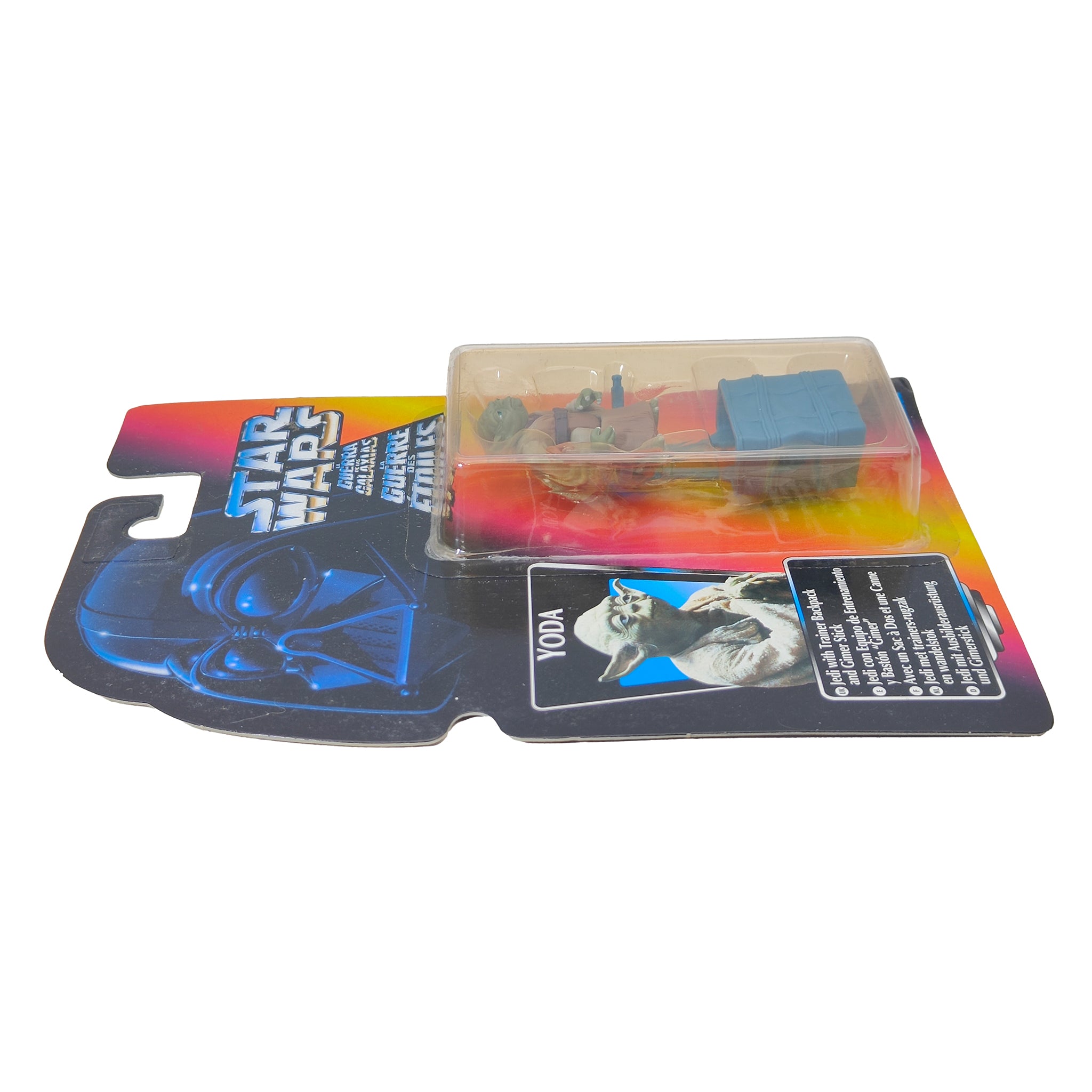 Star Wars Power of The Force Yoda 3.75 Inch Action Figure 1995 Red Euro Tri Logo Card – Star Wars, Hasbro, 9.5 cm, 1995, pre-owned collector piece, Uncanny Collectibles Dublin Ireland