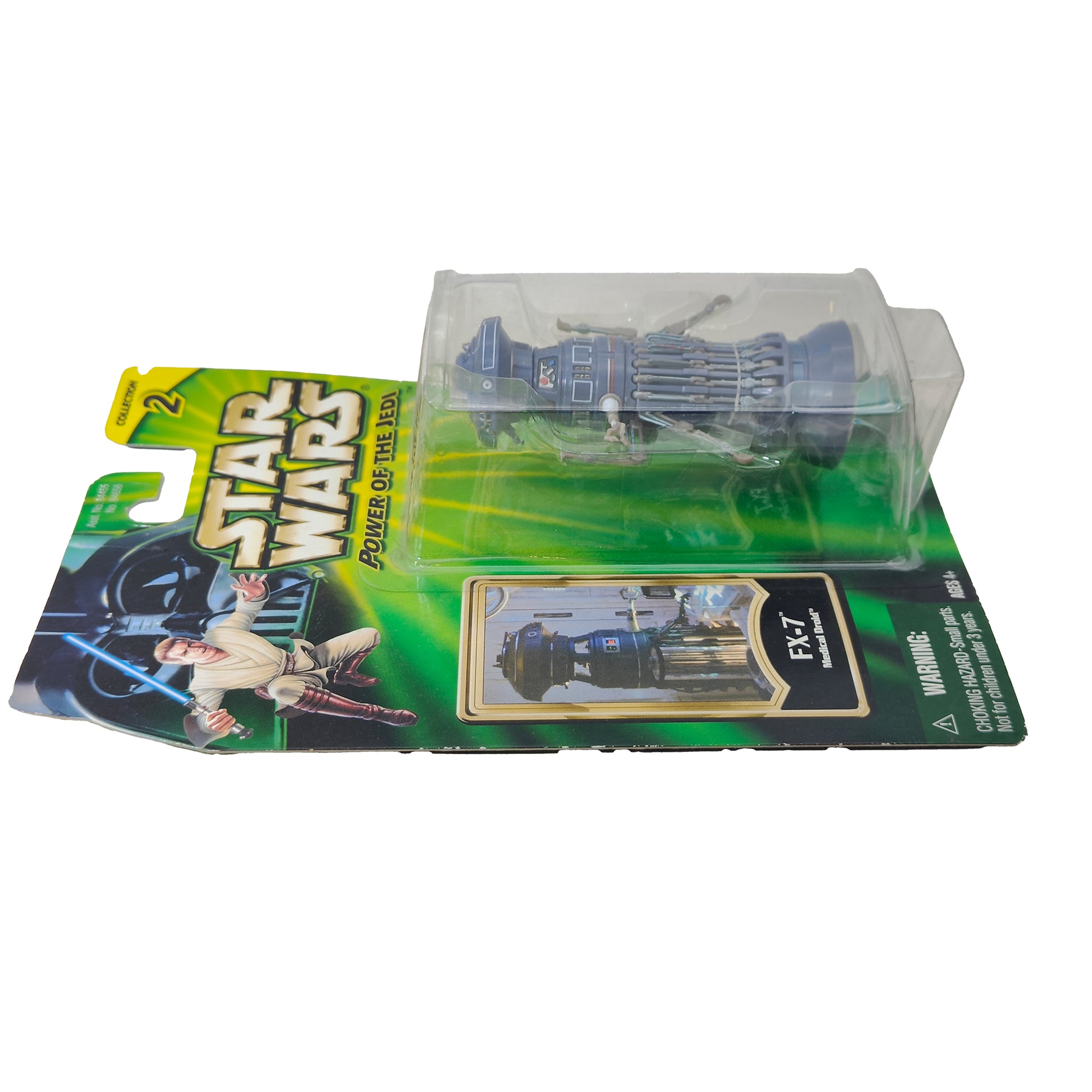 Star Wars Power of The Jedi FX-7 3.75 Inch Action Figure 2001 Green Card