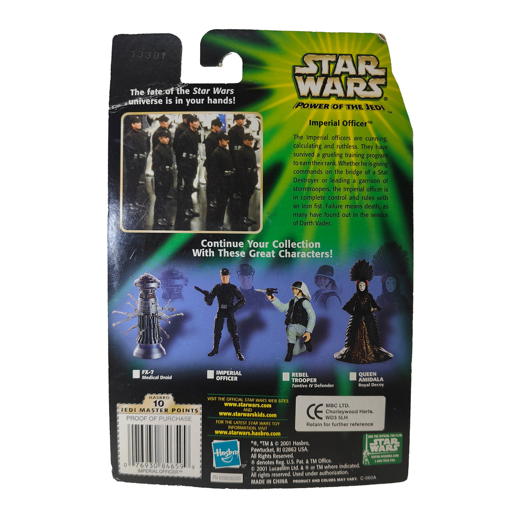 Star Wars Power of The Jedi Imperial Officer  3.75 Inch Action Figure 1996 – Star Wars, Hasbro, 9.5 cm, 2001, pre-owned collector piece, Uncanny Collectibles Dublin Ireland