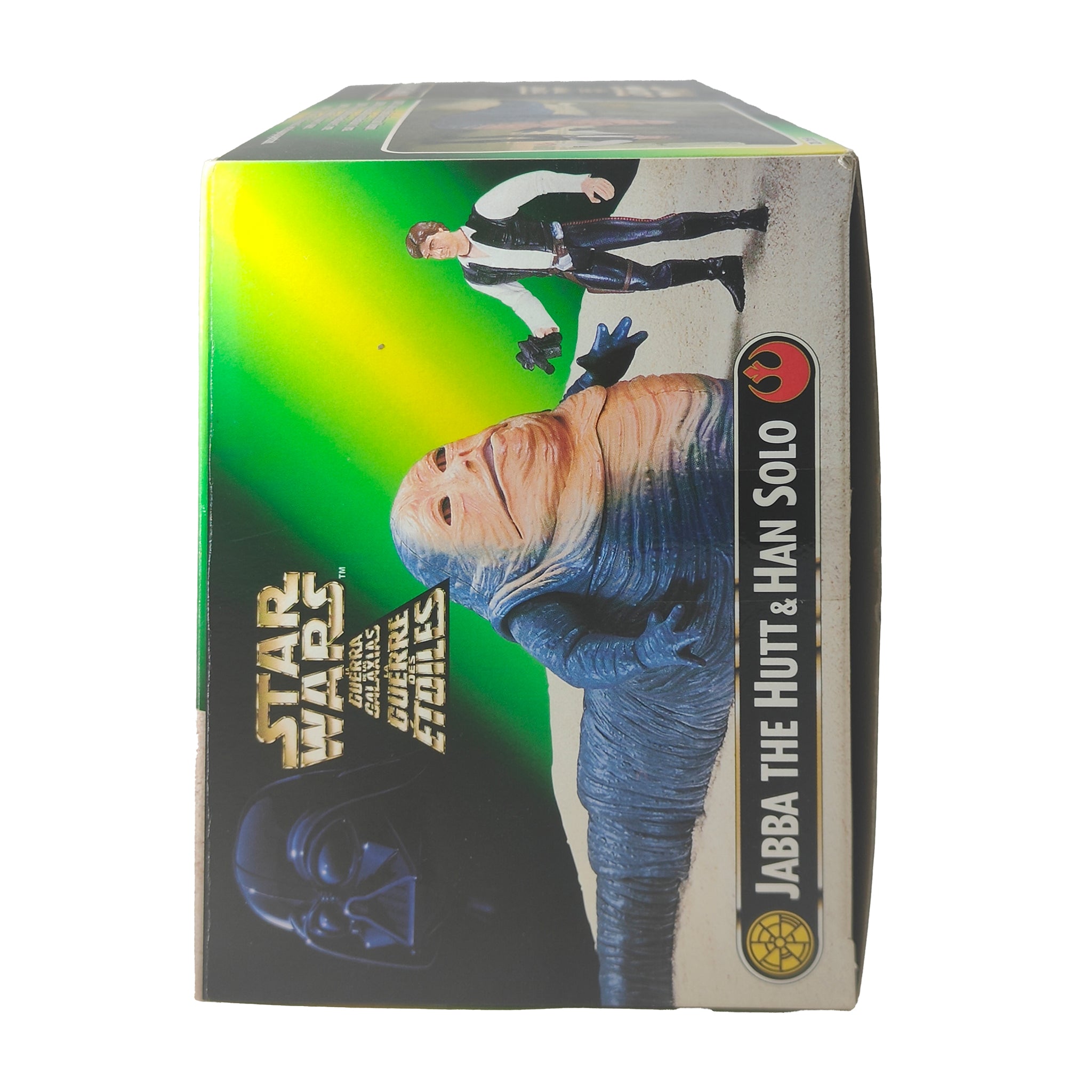 Star Wars Power of The Jedi Jabba The Hutt And Han Solo 3.75 Inch Action Figure 1997 – Star Wars, Hasbro, 9.5 cm, 1997, pre-owned collector piece, Uncanny Collectibles Dublin Ireland