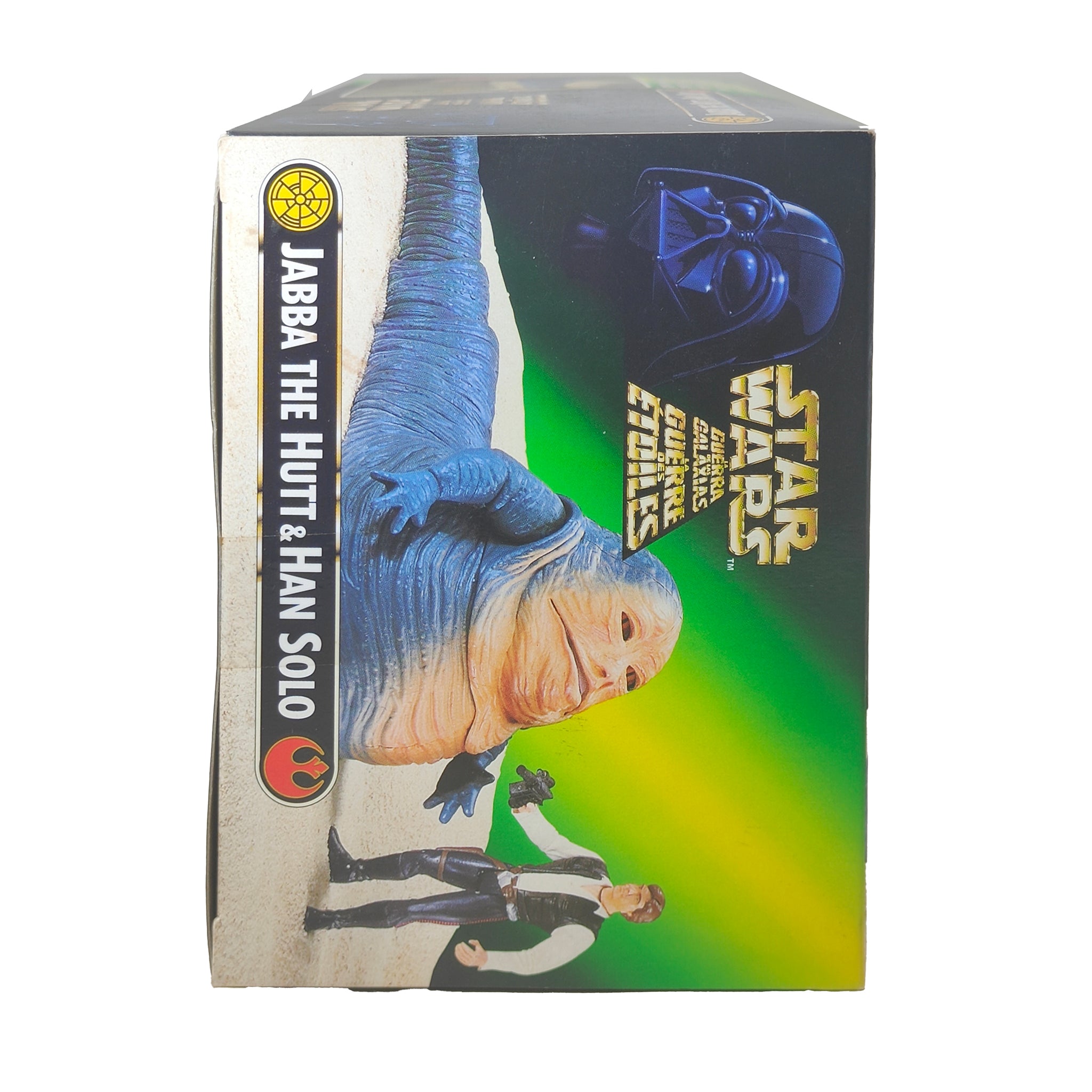 Star Wars Power of The Jedi Jabba The Hutt And Han Solo 3.75 Inch Action Figure 1997 – Star Wars, Hasbro, 9.5 cm, 1997, pre-owned collector piece, Uncanny Collectibles Dublin Ireland