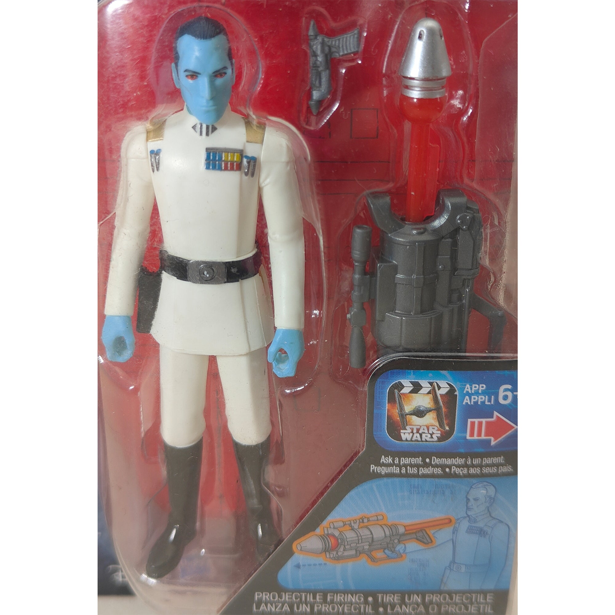 Star Wars Rebels Grand Admiral Thrawn 3.75 Inch Hasbro Action Figure 2015
