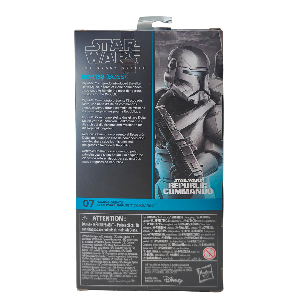 Star Wars Republic Commando RC-1138 Boss Black Series Hasbro Figure 2022