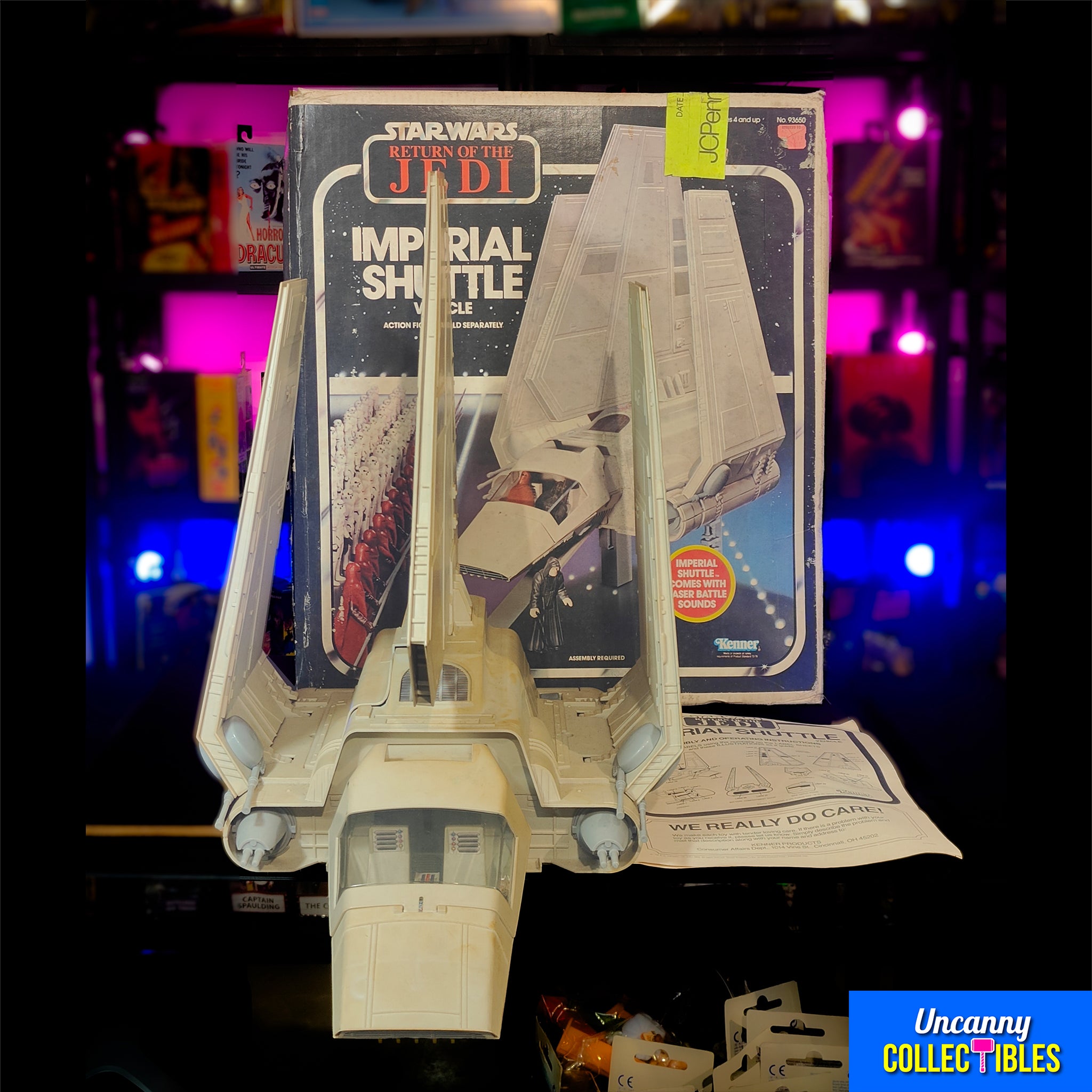 Star Wars Return of the Jedi Kenner Imperial Shuttle Vehicle 1984 Complete – Star Wars, Kenner, 58 cm, 1984, pre-owned collector piece, Uncanny Collectibles Dublin Ireland