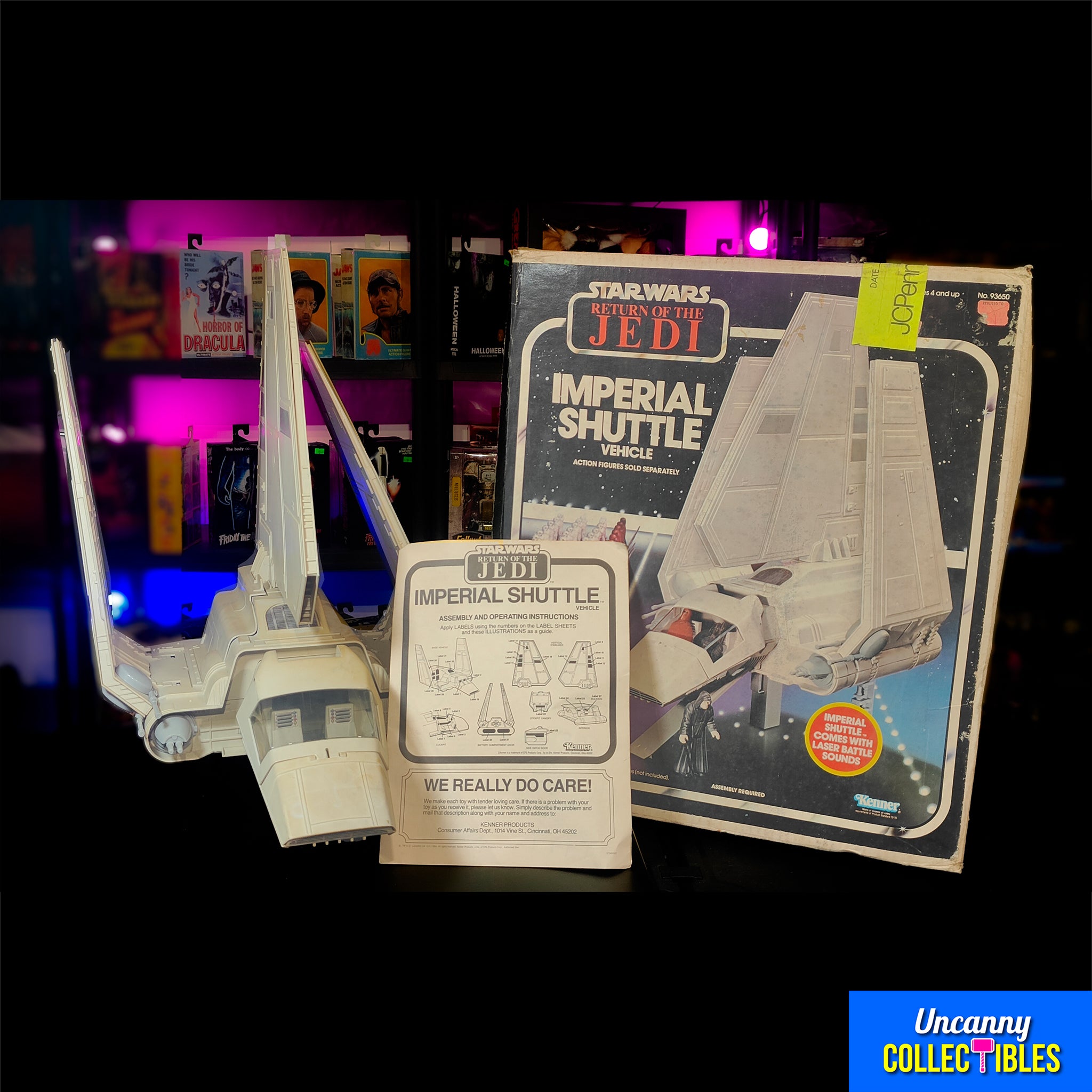 Star Wars Return of the Jedi Kenner Imperial Shuttle Vehicle 1984 Complete