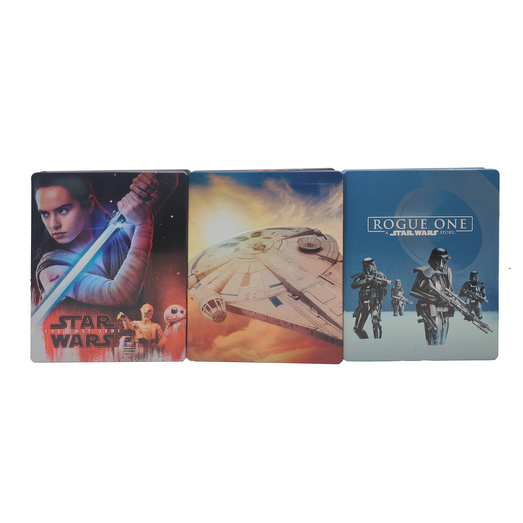 Star Wars Rogue One Solo Last Jedi Blu-ray Steelbook Bundle – Star Wars, Disney, -, pre-owned collector piece, Uncanny Collectibles Dublin Ireland