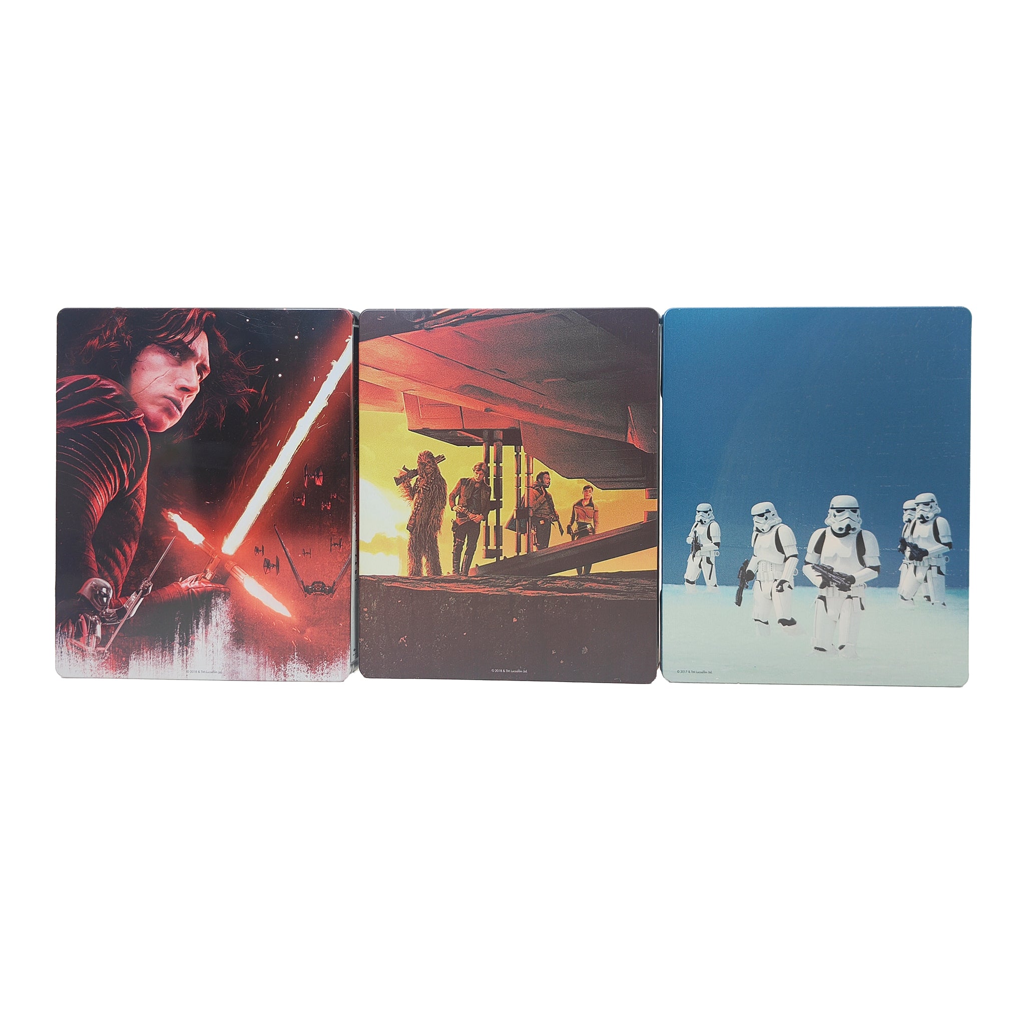Star Wars Rogue One Solo Last Jedi Blu-ray Steelbook Bundle