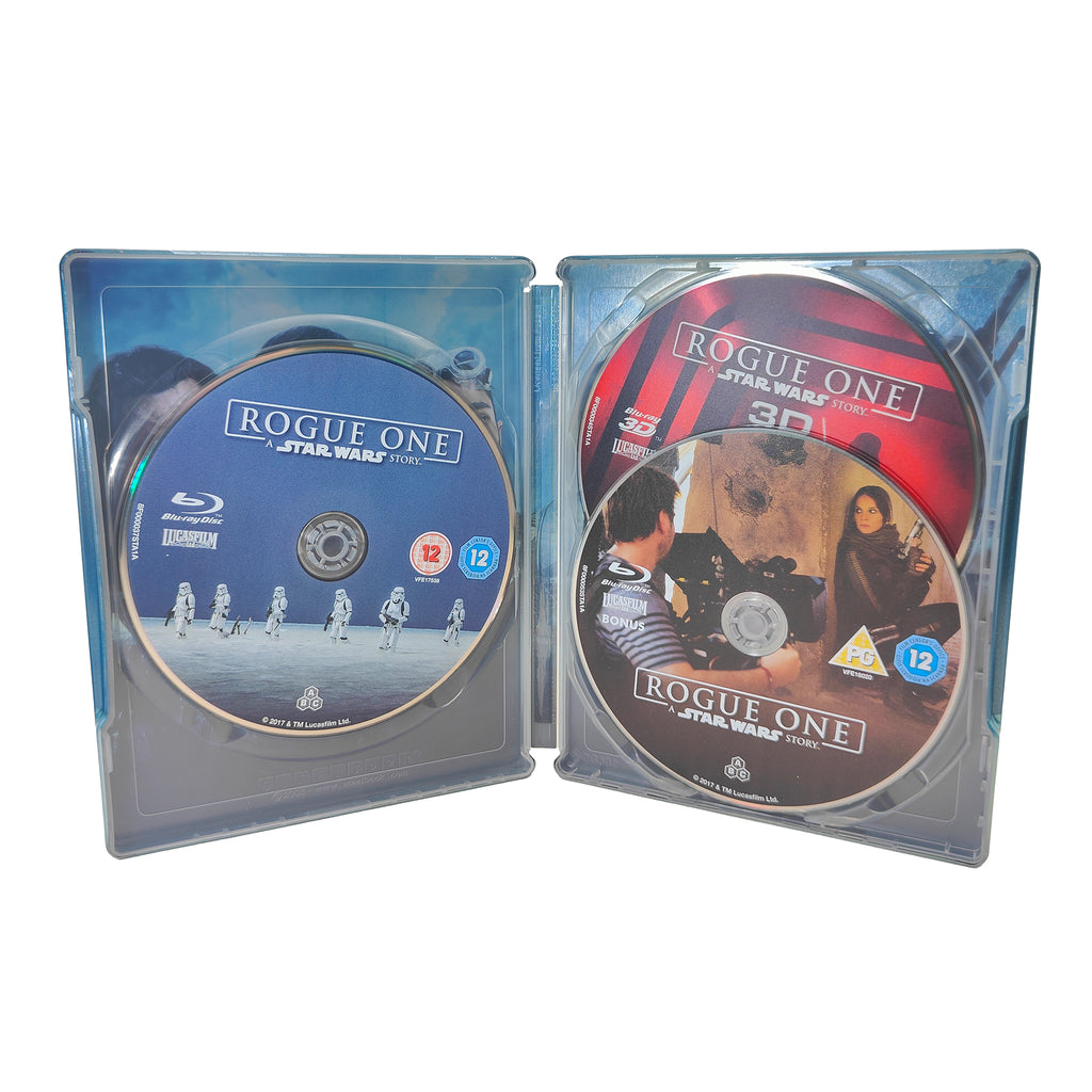 Star Wars Rogue One Solo Last Jedi Blu-ray Steelbook Bundle