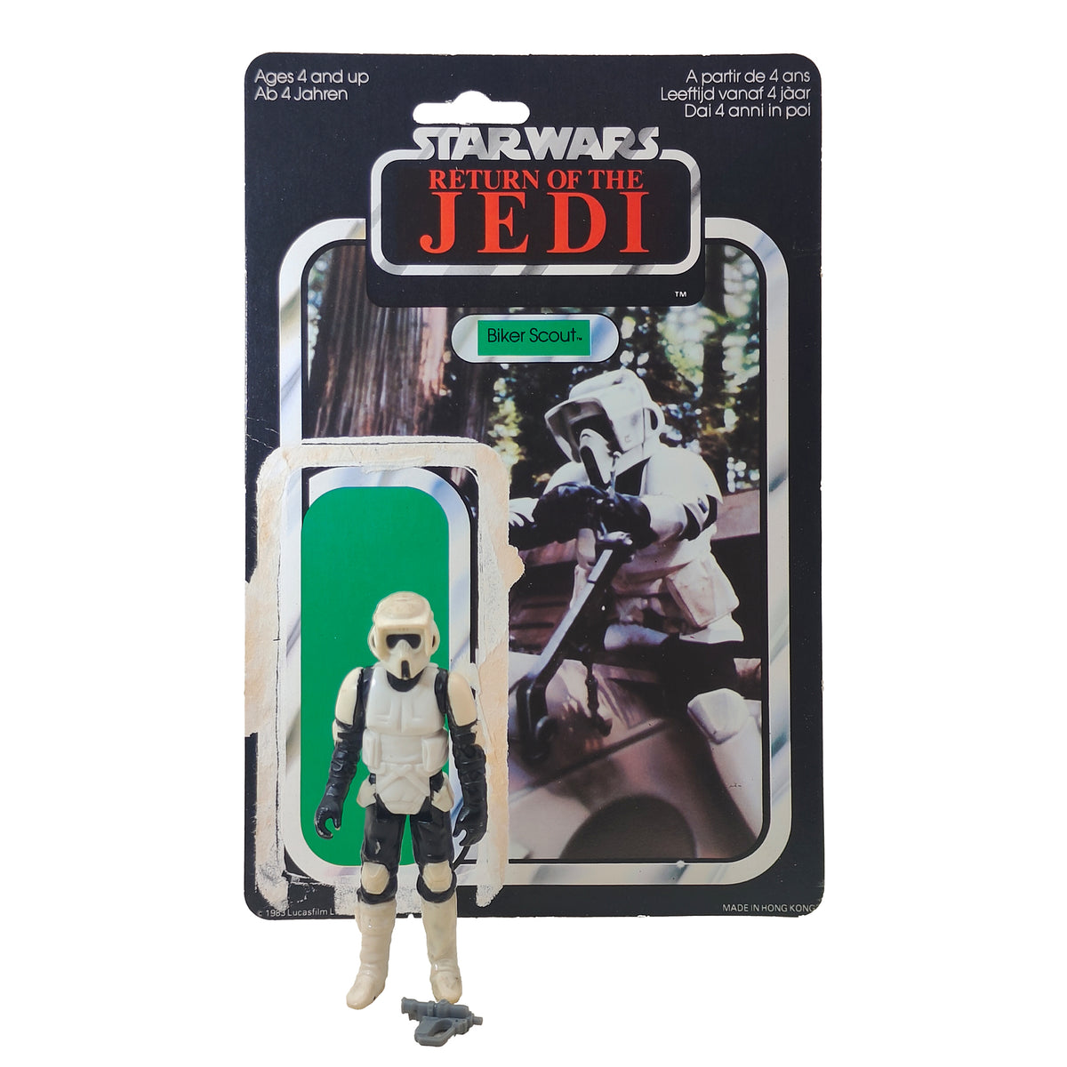 Star Wars ROTJ Biker Scout 3.75 inch Kenner Palitoy Cardbacks 1983