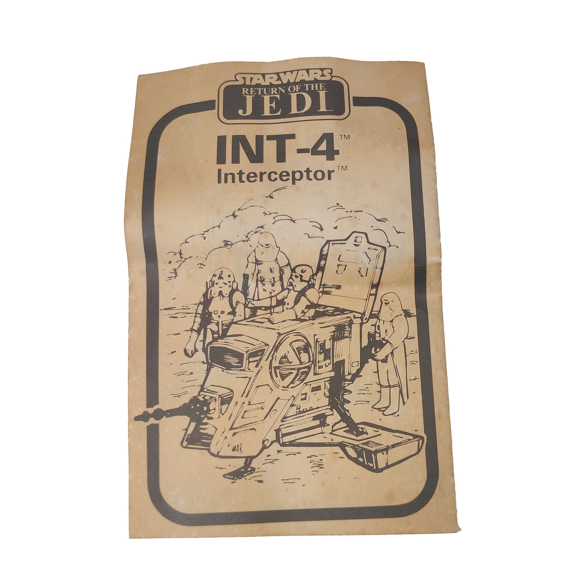 Star Wars ROTJ INT 4 Interceptor Vehicle 3.75 Inch Scale Palitoy 1983