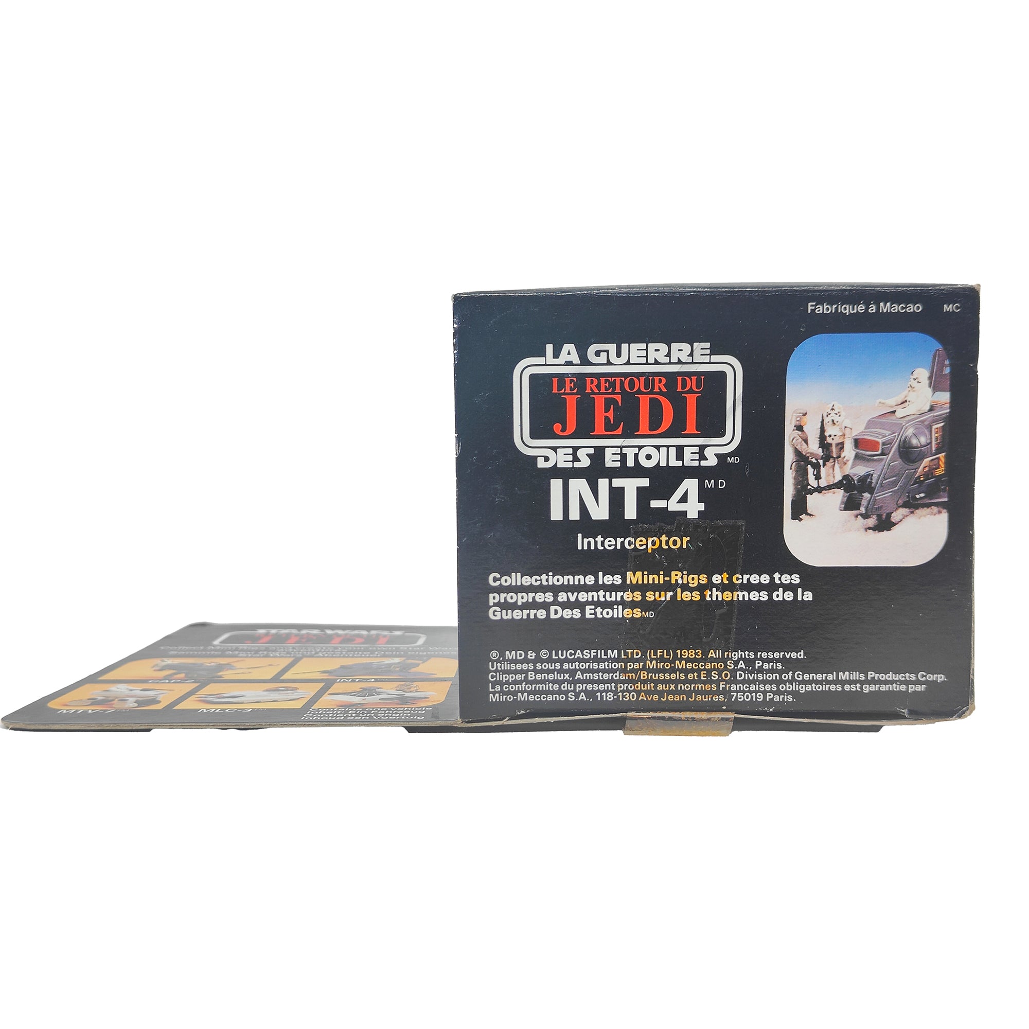 Star Wars ROTJ INT 4 Interceptor Vehicle 3.75 Inch Scale Palitoy 1983