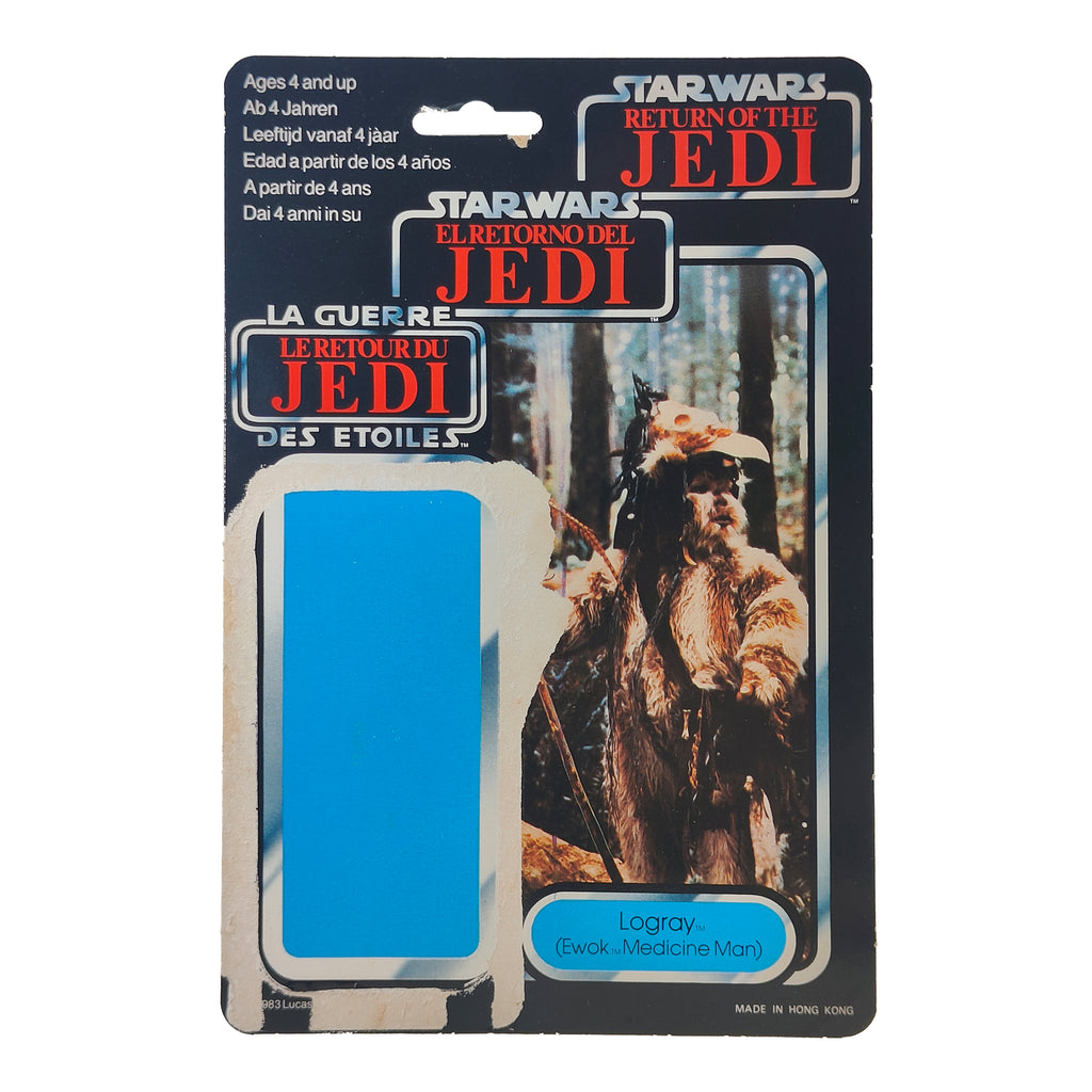 Star Wars ROTJ Logray Ewok Medicine Man 3.75 inch Palitoy Tri-Logo 1983