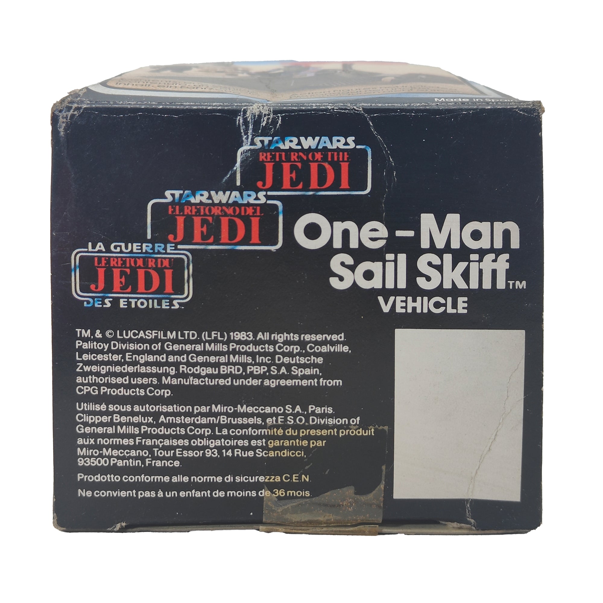 Star Wars ROTJ One Man Sail Skill Vehicle 3.75 Inch Scale Palitoy 1984 Damaged – Star Wars, Palitoy, 9.5 cm, 1984, pre-owned collector piece, Uncanny Collectibles Dublin Ireland