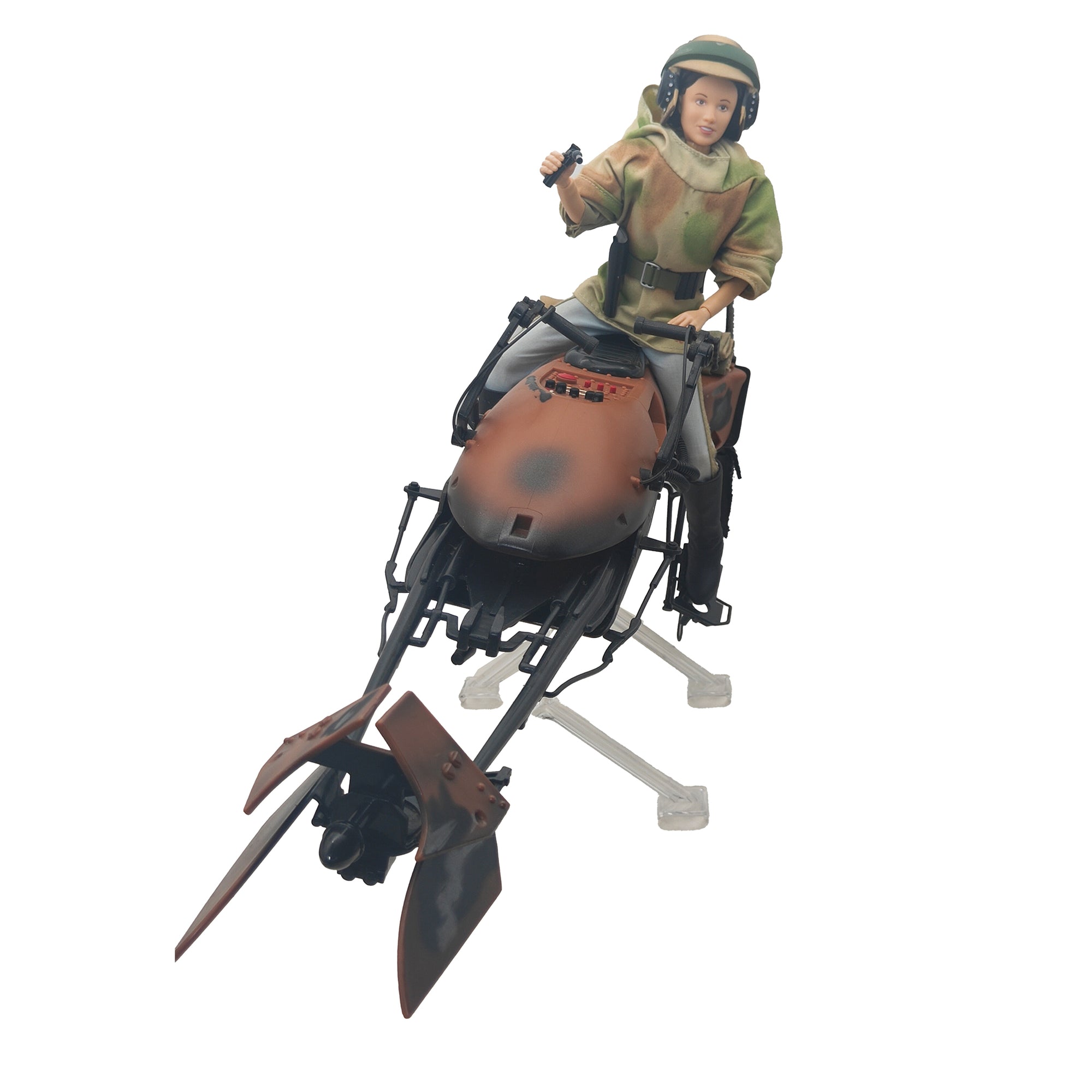 Star Wars ROTJ Princess Leia on Speeder Bike Hasbro Action Figure 2003 30cm