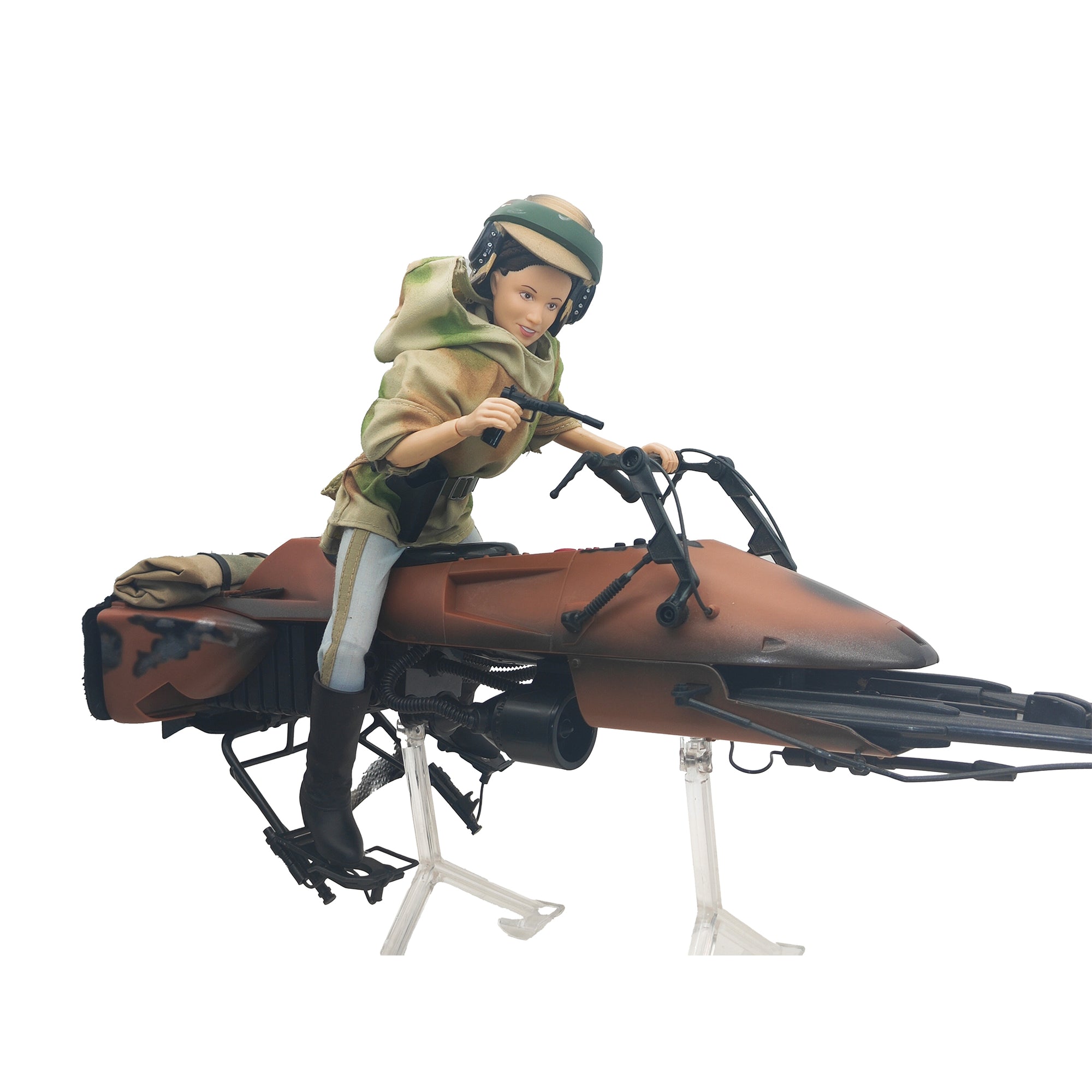 Star Wars ROTJ Princess Leia on Speeder Bike Hasbro Action Figure 2003 30cm