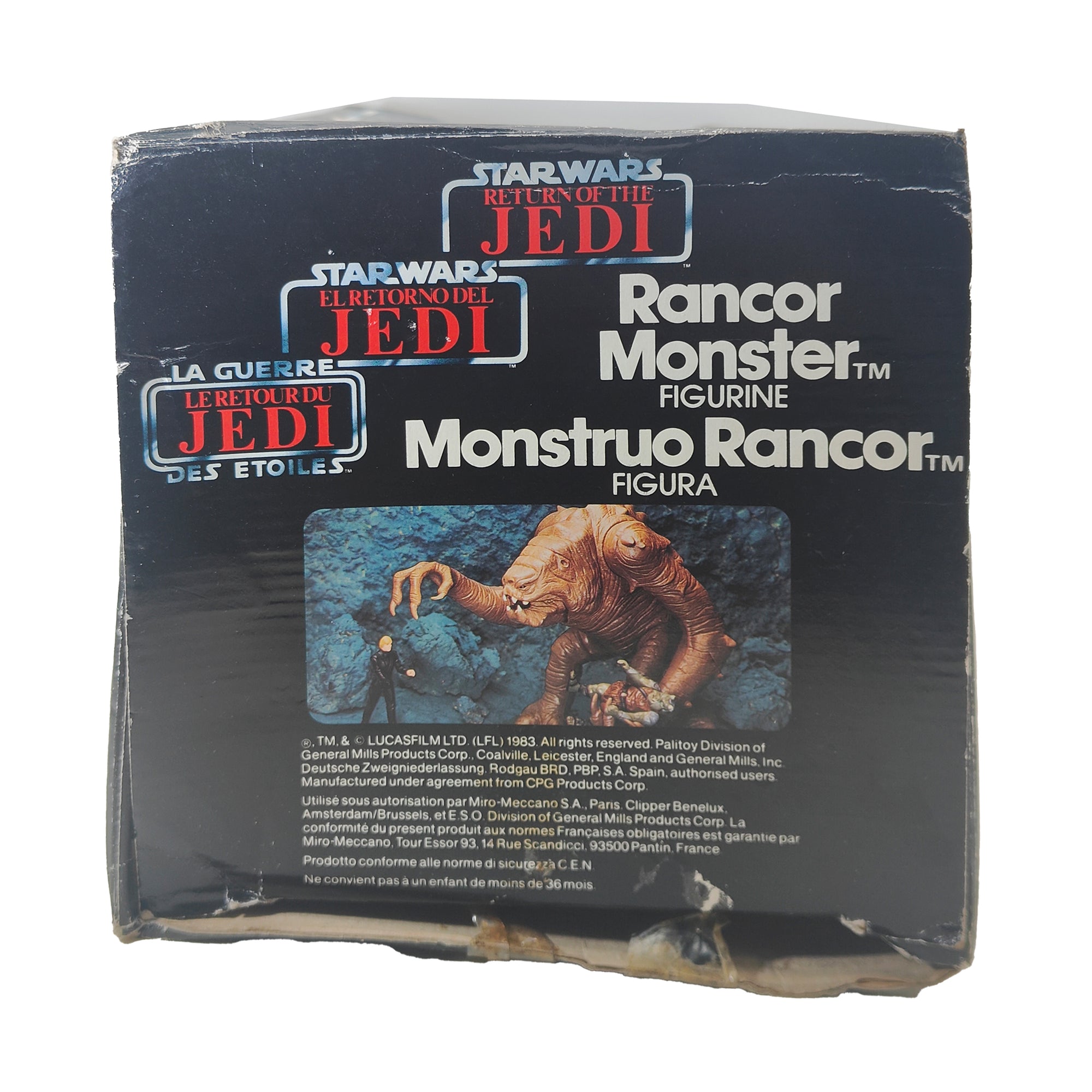 Star Wars ROTJ Rancor Monster & Keeper 3.75 Inch Scale Palitoy 1983