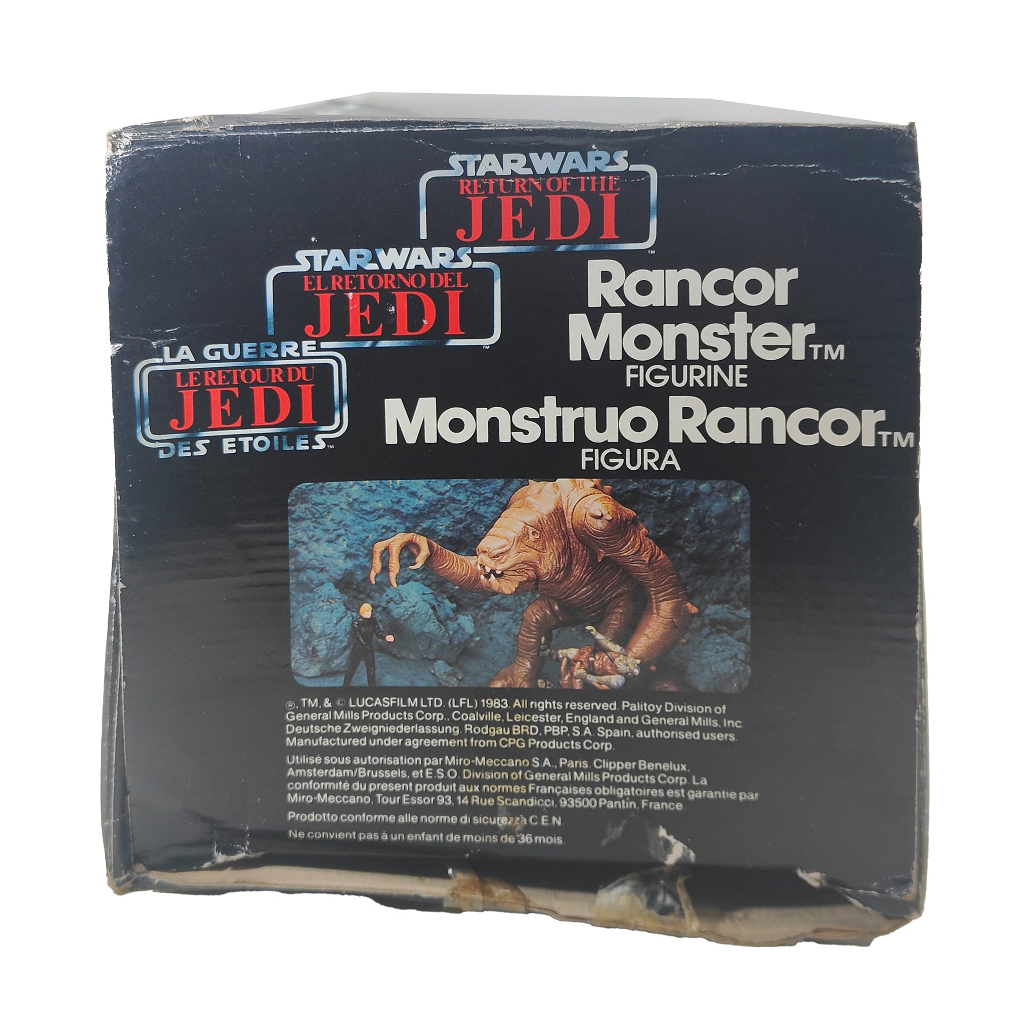 Star Wars ROTJ Rancor Monster & Keeper 3.75 Inch Scale Palitoy 1983 – Star Wars, Palitoy, 25 cm, 1983, pre-owned collector piece, Uncanny Collectibles Dublin Ireland
