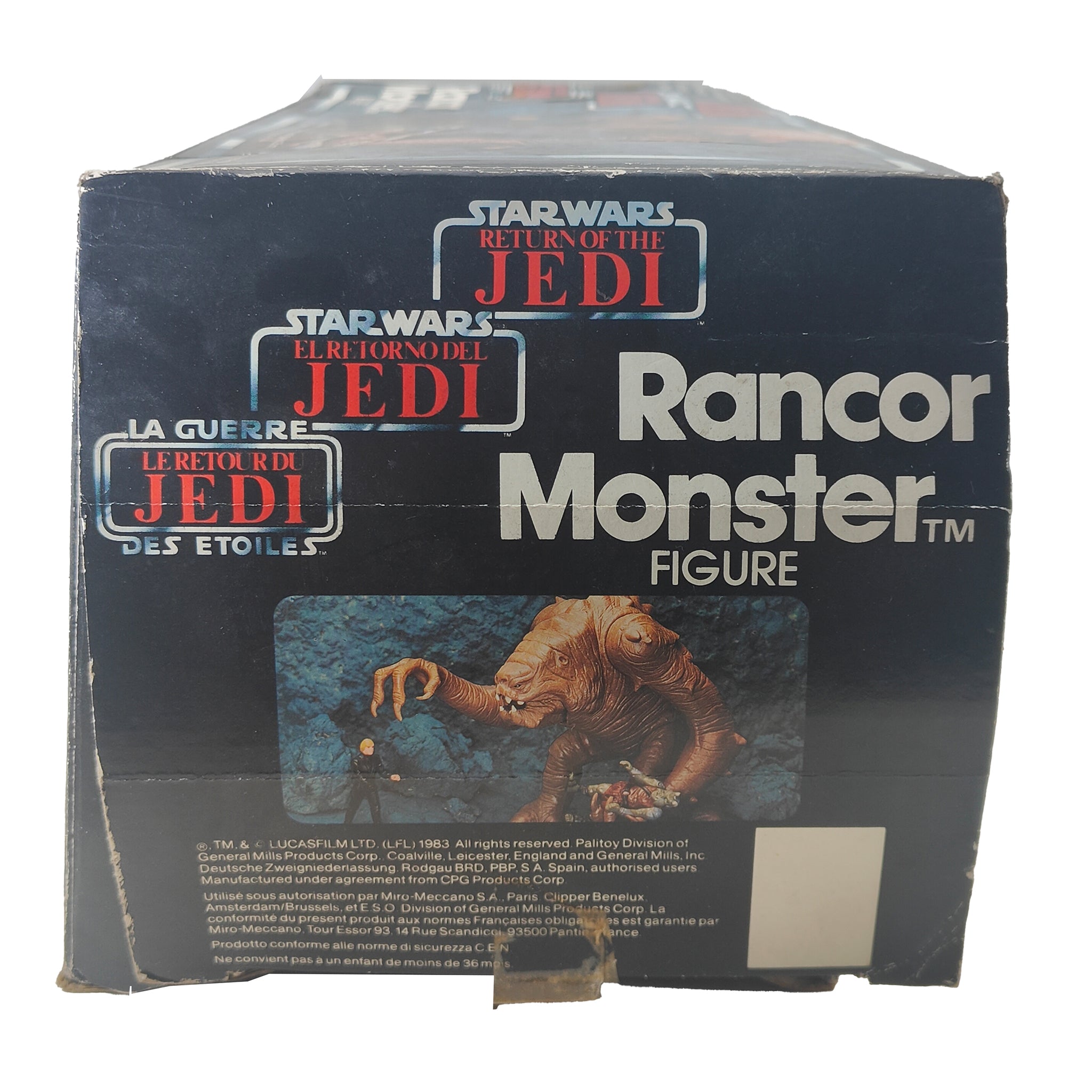 Star Wars ROTJ Rancor Monster & Keeper 3.75 Inch Scale Palitoy 1983
