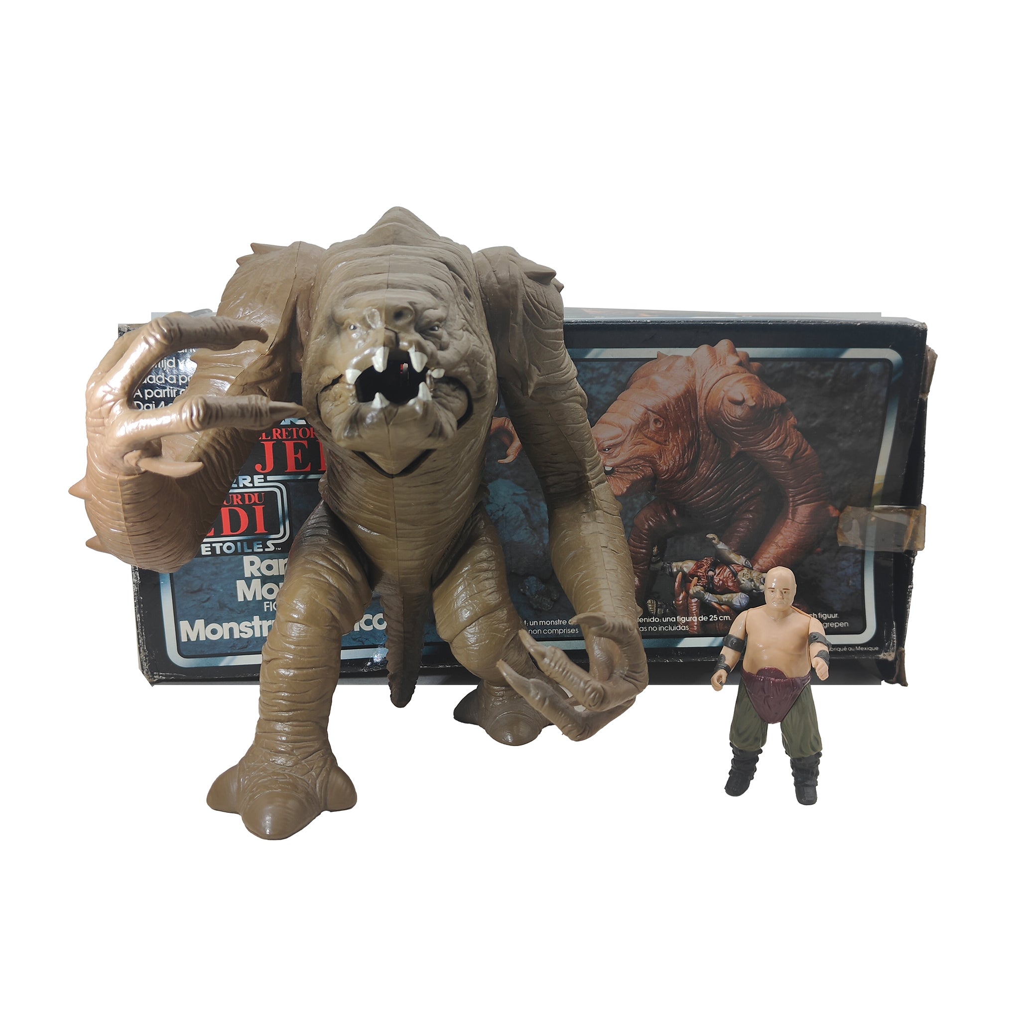 Star Wars ROTJ Rancor Monster & Keeper 3.75 Inch Scale Palitoy 1983 – Star Wars, Palitoy, 25 cm, 1983, pre-owned collector piece, Uncanny Collectibles Dublin Ireland