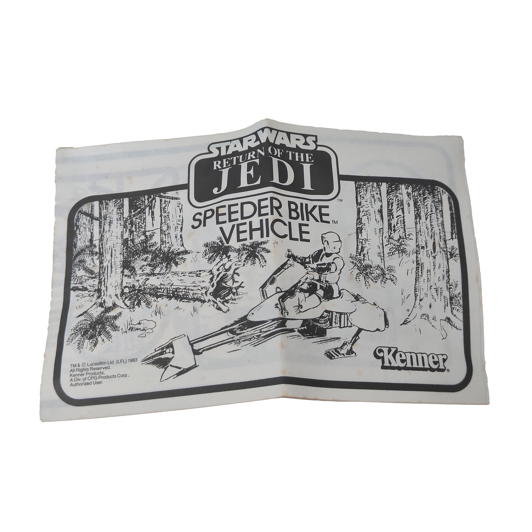 Star Wars ROTJ Speeder Bike Vehicle 3.75 Inch Scale Kenner 1983  70500 – Star Wars, Palitoy, 9.5 cm, 1982, pre-owned collector piece, Uncanny Collectibles Dublin Ireland