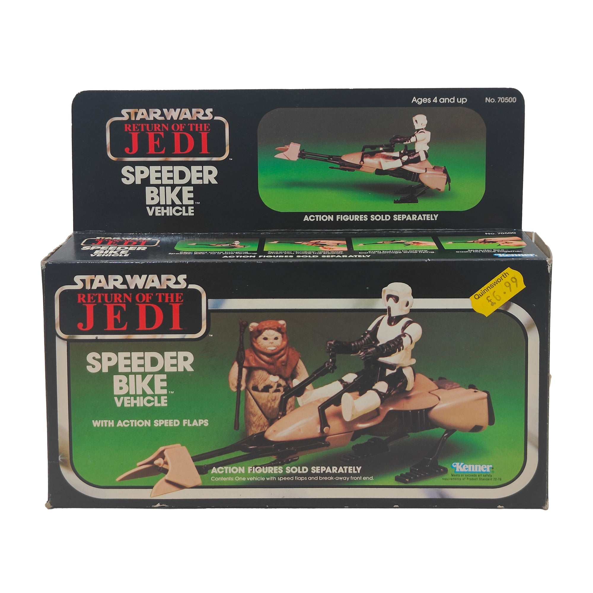 Star Wars ROTJ Speeder Bike Vehicle 3.75 Inch Scale Kenner 1983  70500