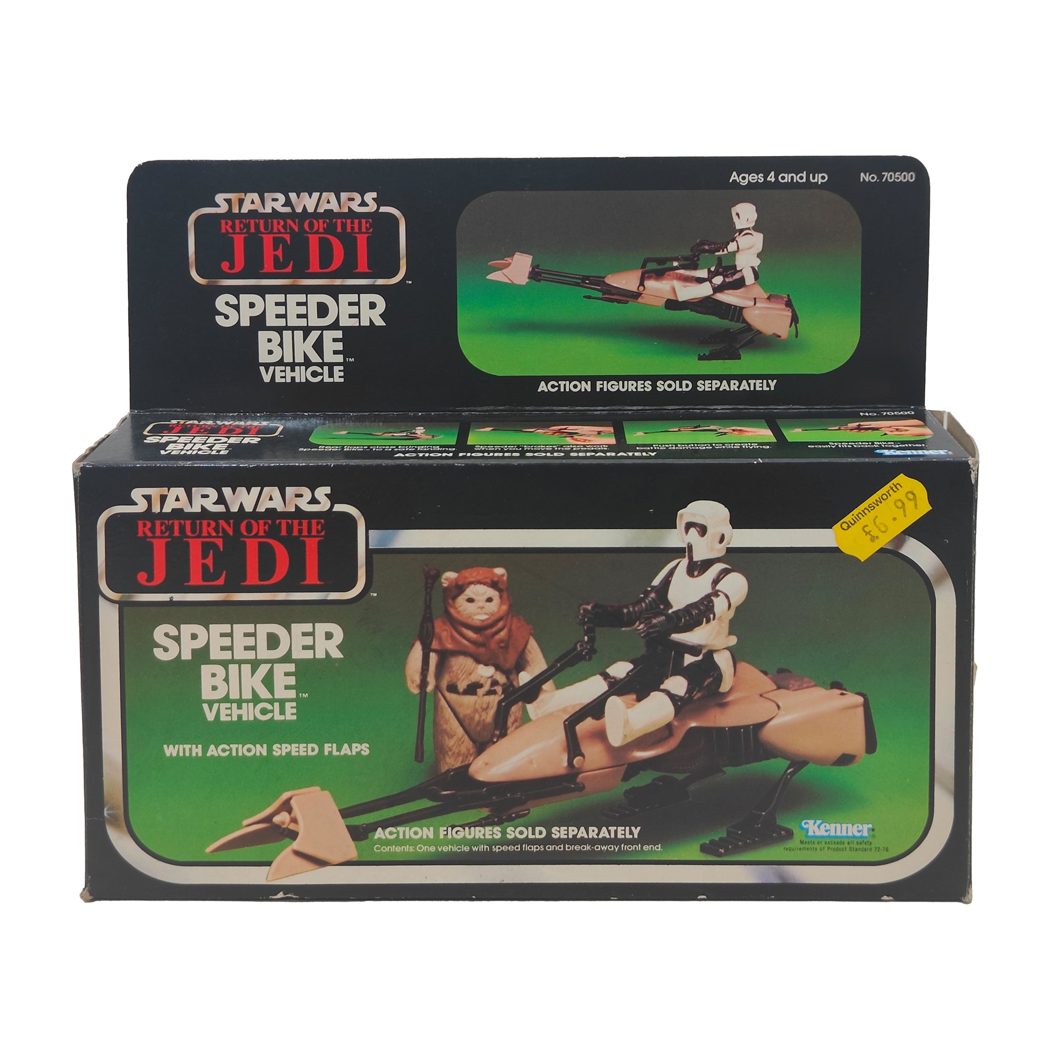 Star Wars ROTJ Speeder Bike Vehicle 3.75 Inch Scale Kenner 1983  70500 – Star Wars, Palitoy, 9.5 cm, 1982, pre-owned collector piece, Uncanny Collectibles Dublin Ireland