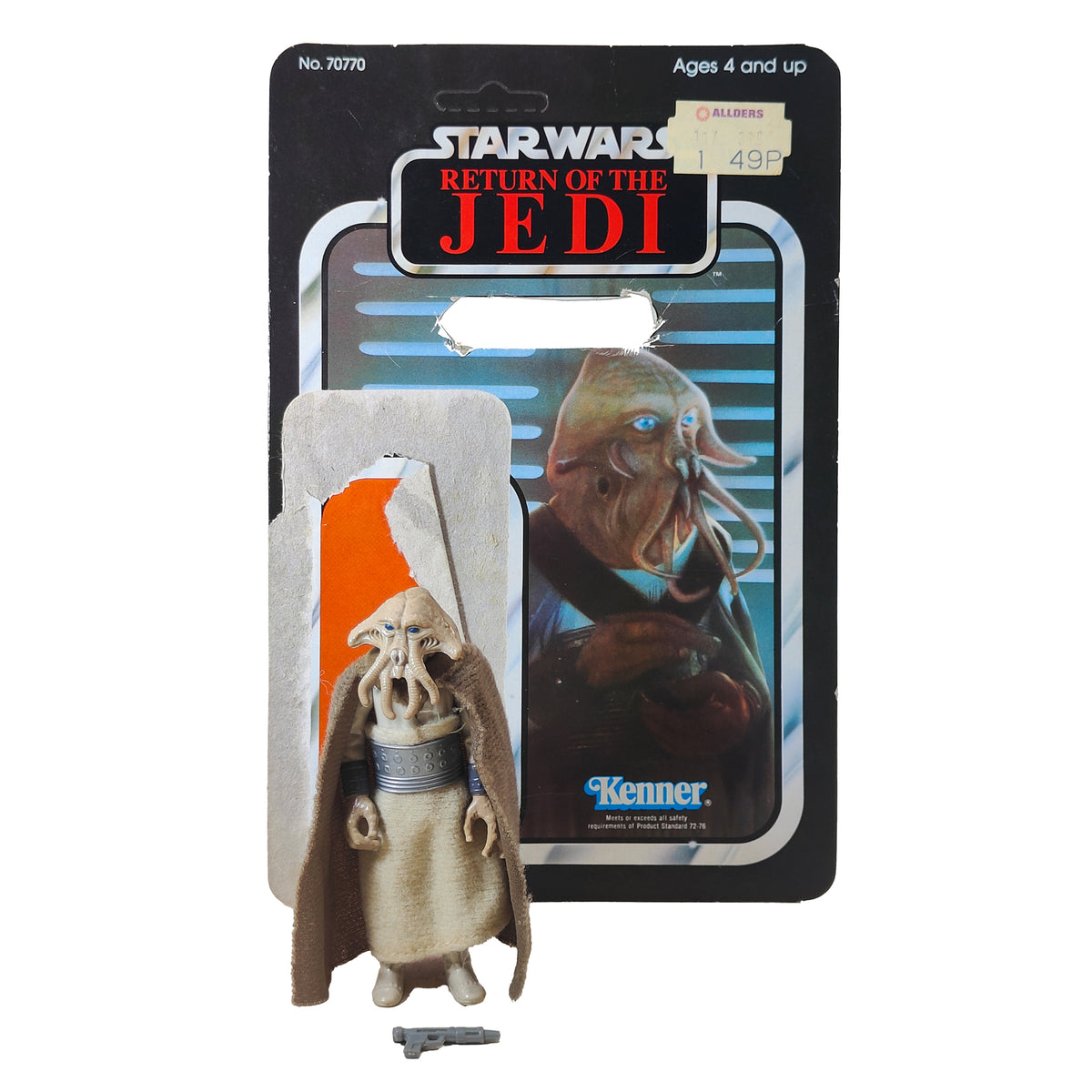 Star Wars ROTJ Squid Head 3.75 inch Kenner Cardback 1983