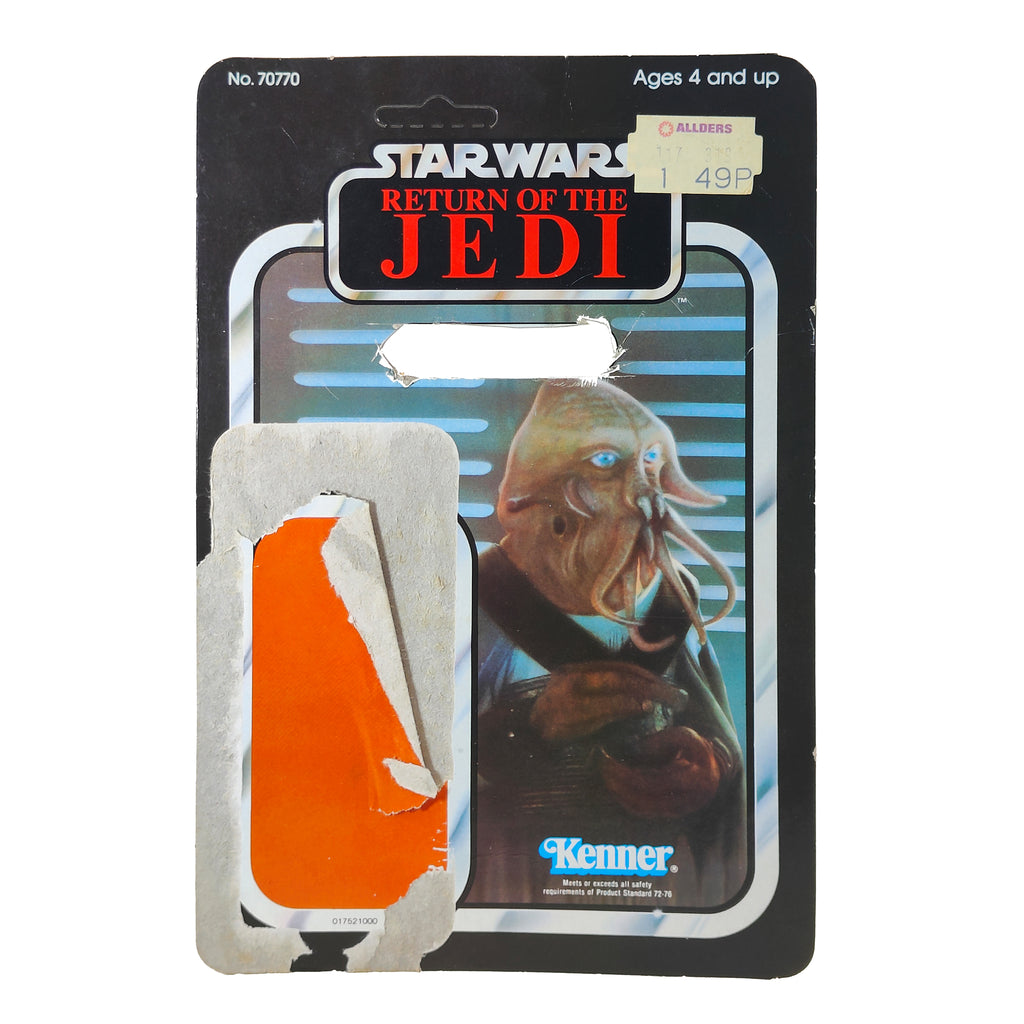 Star Wars ROTJ Squid Head 3.75 inch Kenner Cardback 1983