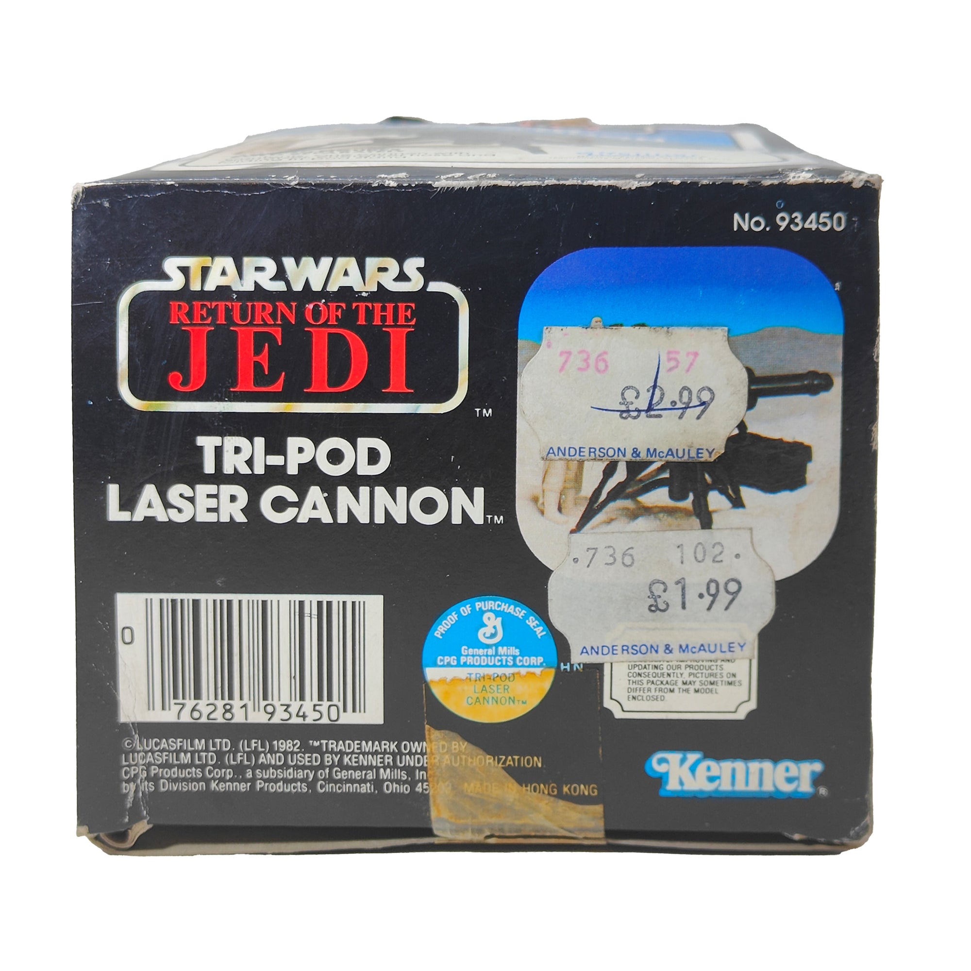 Star Wars ROTJ Tri Pod Laser Cannon 3.75 Inch Scale Kenner 1982 93450 – Star Wars, Kenner, 9.5 cm, 1982, pre-owned collector piece, Uncanny Collectibles Dublin Ireland