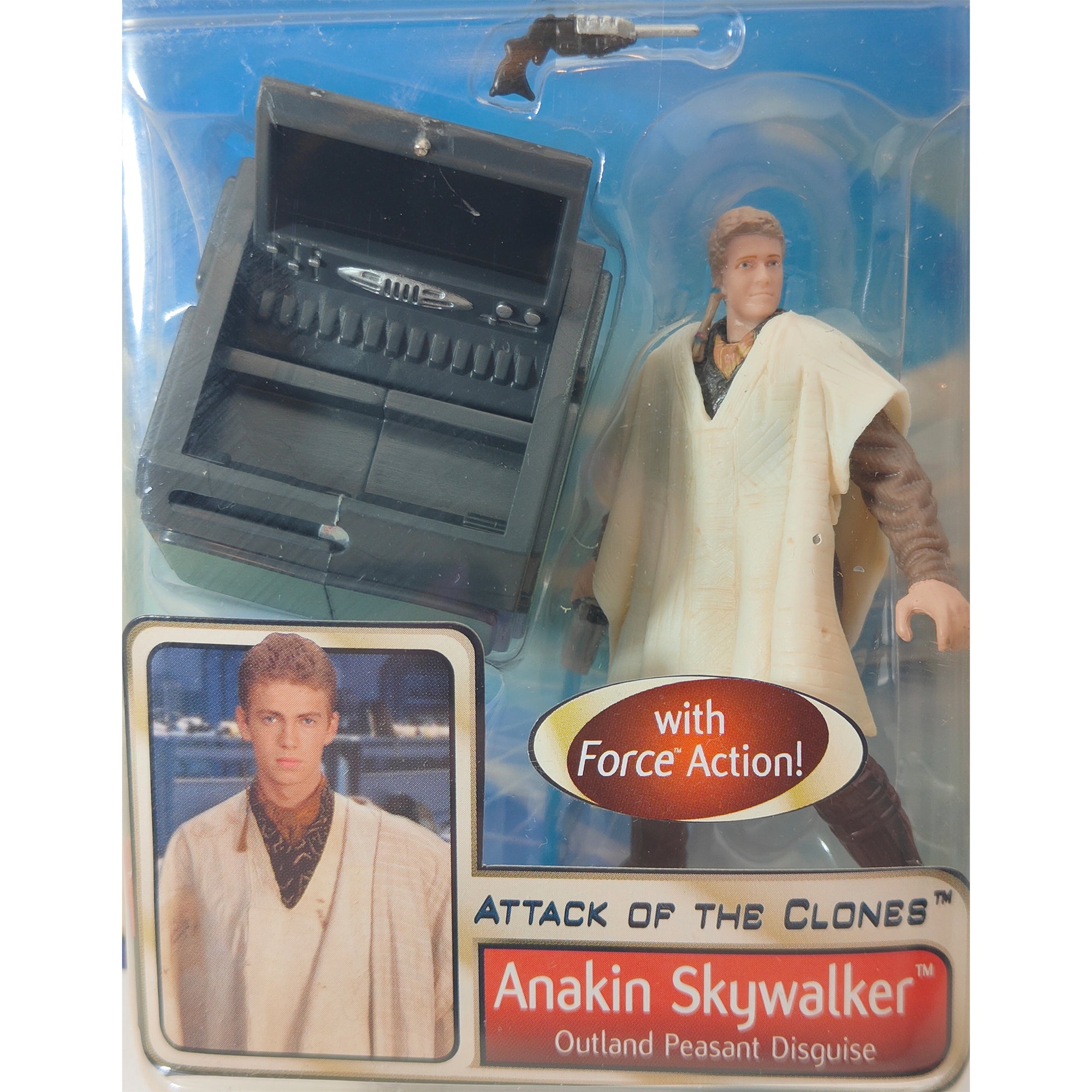 Star Wars Saga AOTC Anakin Skywalker Outland Peasant Disguise 3.75 Inch Action Figure 2002