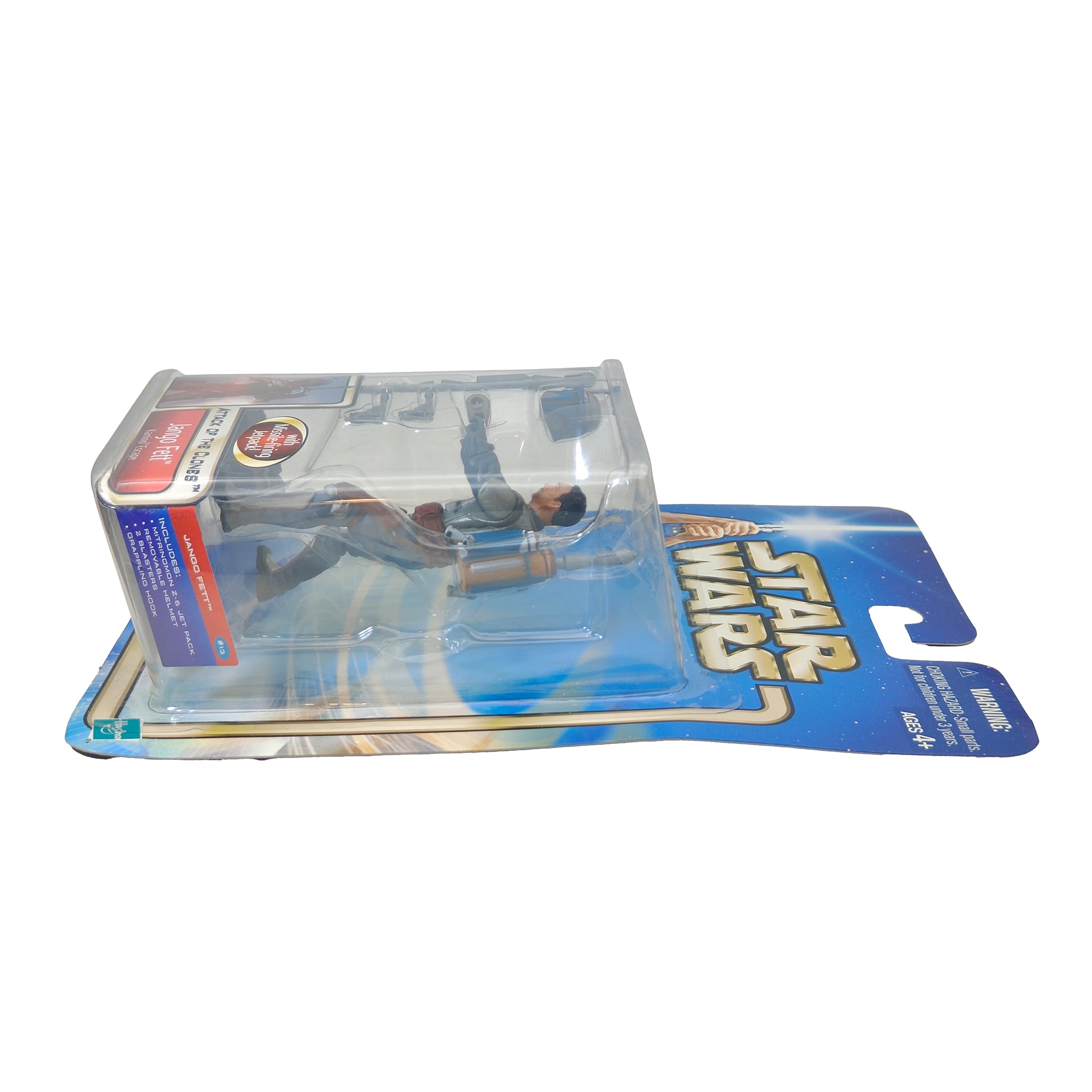 Star Wars Saga AOTC Jango Fett Kamino Escape 3.75 Inch Action Figure 2002 – Star Wars, Hasbro, 9.5 cm, 2002, pre-owned collector piece, Uncanny Collectibles Dublin Ireland