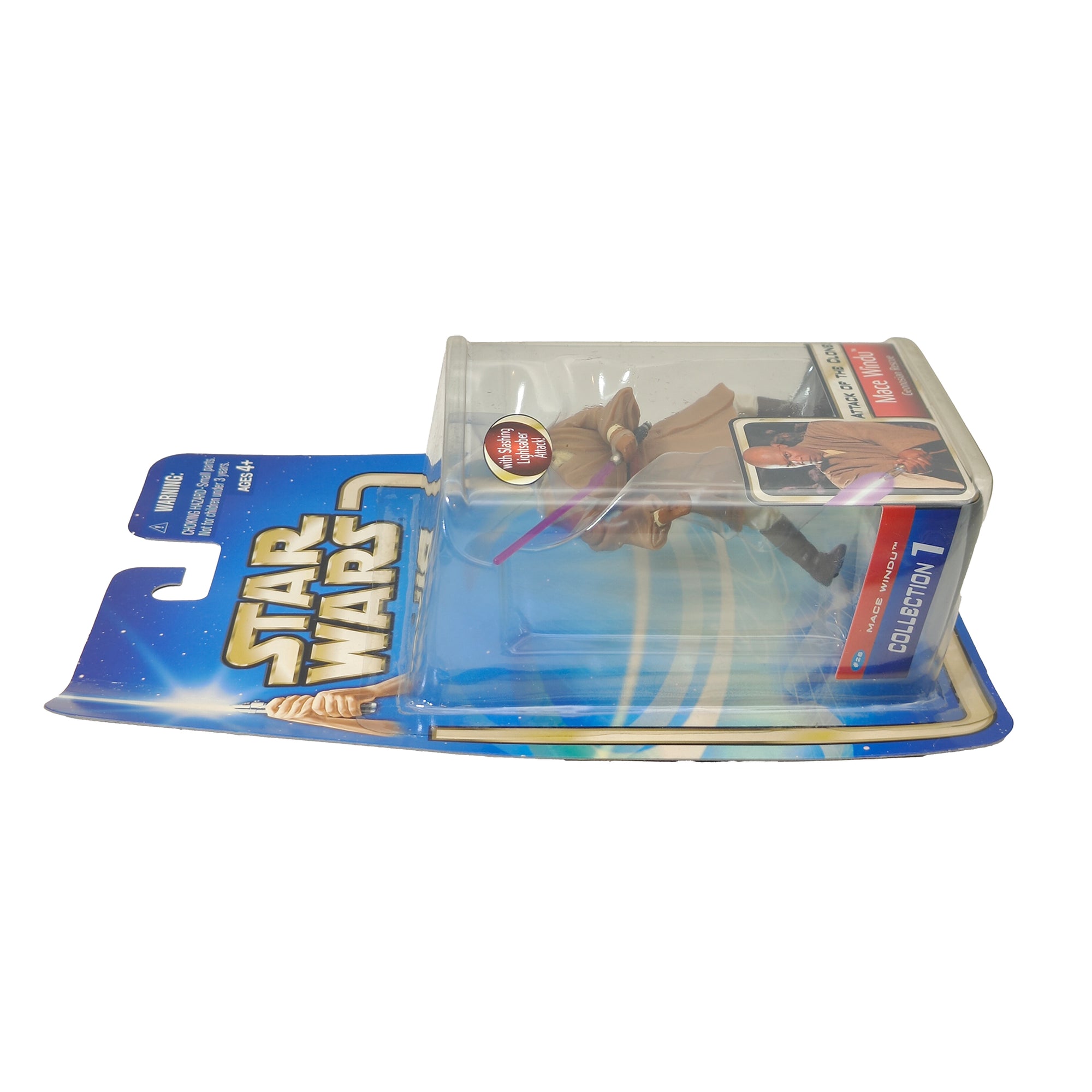 Star Wars Saga AOTC Mace Windu Geonosian Rescue 3.75 Inch Action Figure 2002