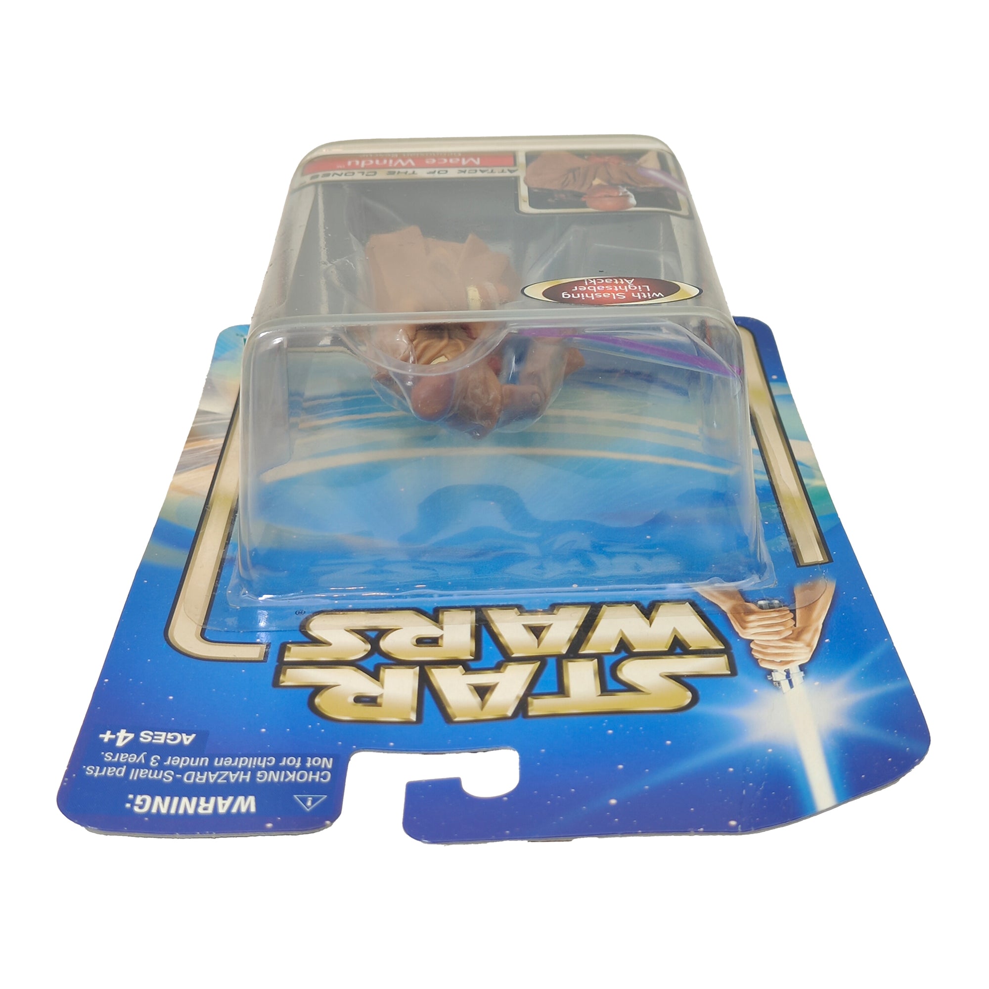 Star Wars Saga AOTC Mace Windu Geonosian Rescue 3.75 Inch Action Figure 2002