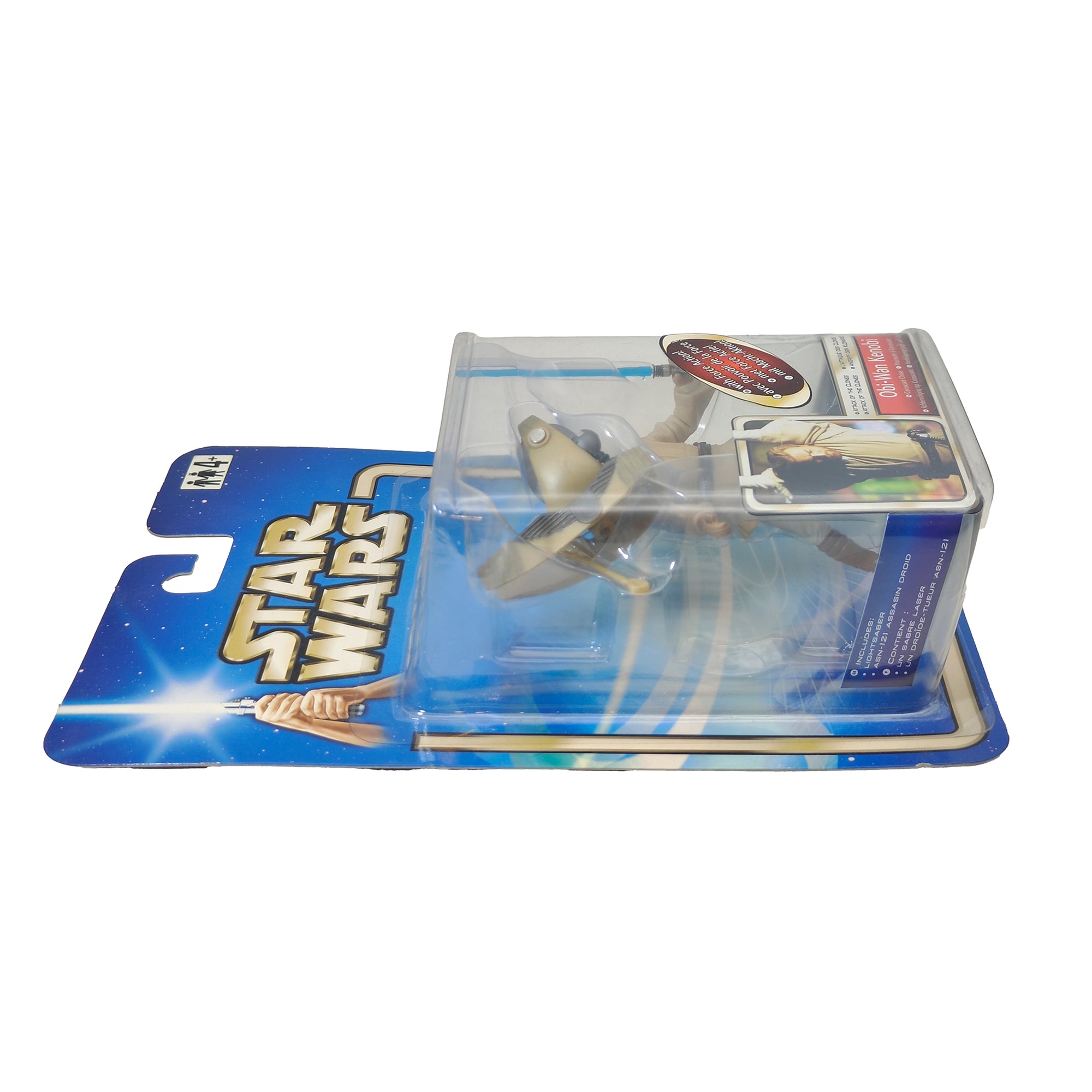Star Wars Saga AOTC Obi Wan Kenobi Coruscant Chase 3.75 Inch Action Figure 2002