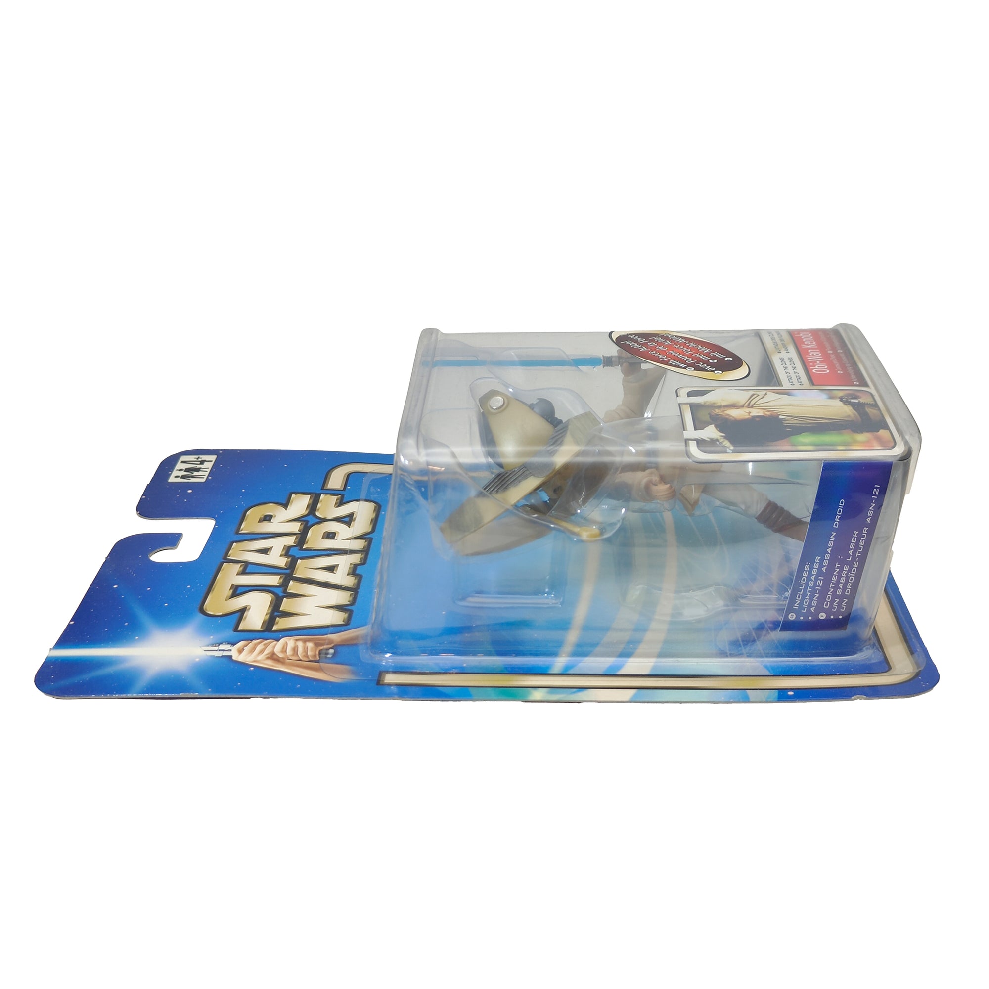 Star Wars Saga AOTC Obi Wan Kenobi Coruscant Chase 3.75 Inch Action Figure 2002