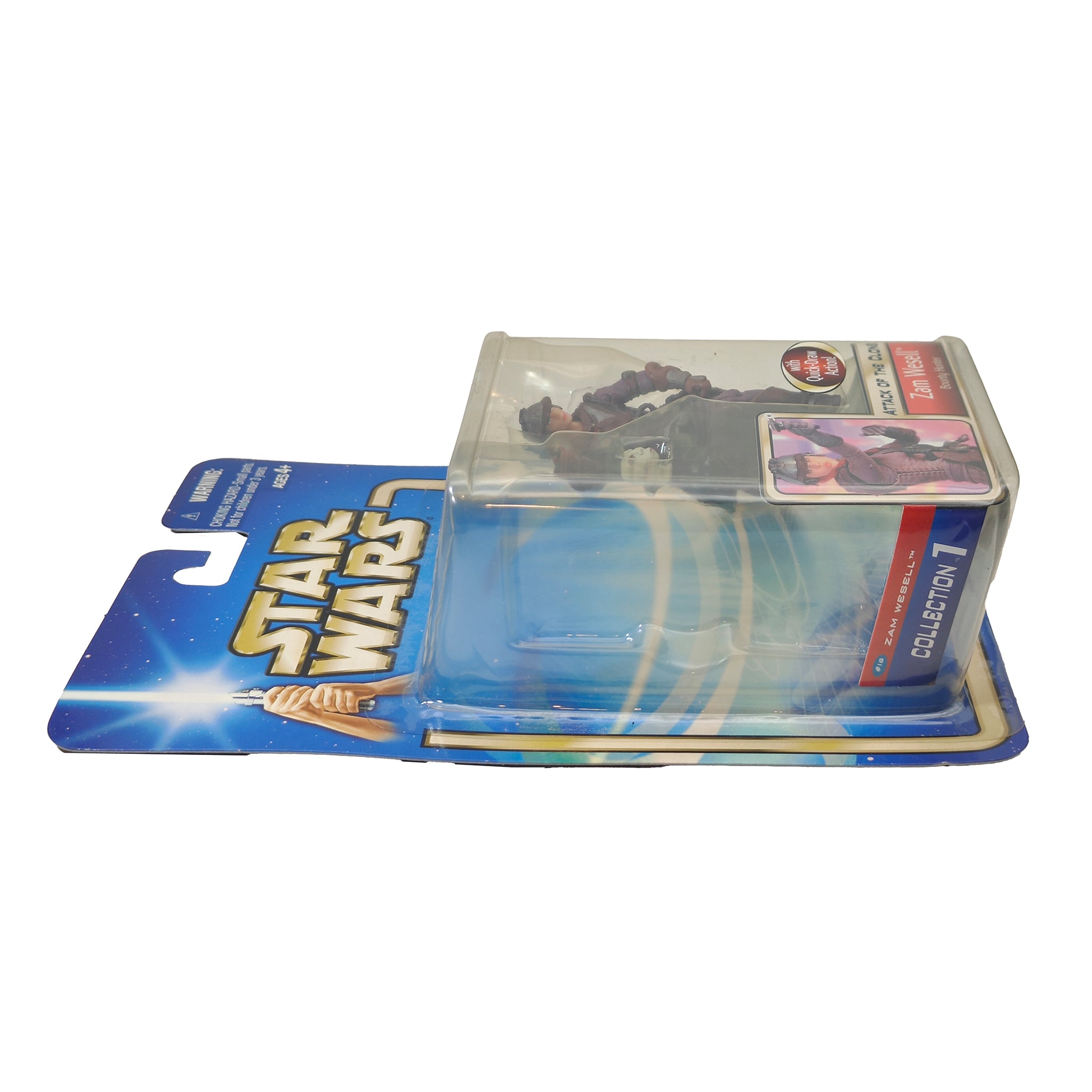 Star Wars Saga AOTC Zam Wesell 3.75 Inch Action Figure 2002 – Star Wars, Hasbro, 9.5 cm, 2002, pre-owned collector piece, Uncanny Collectibles Dublin Ireland