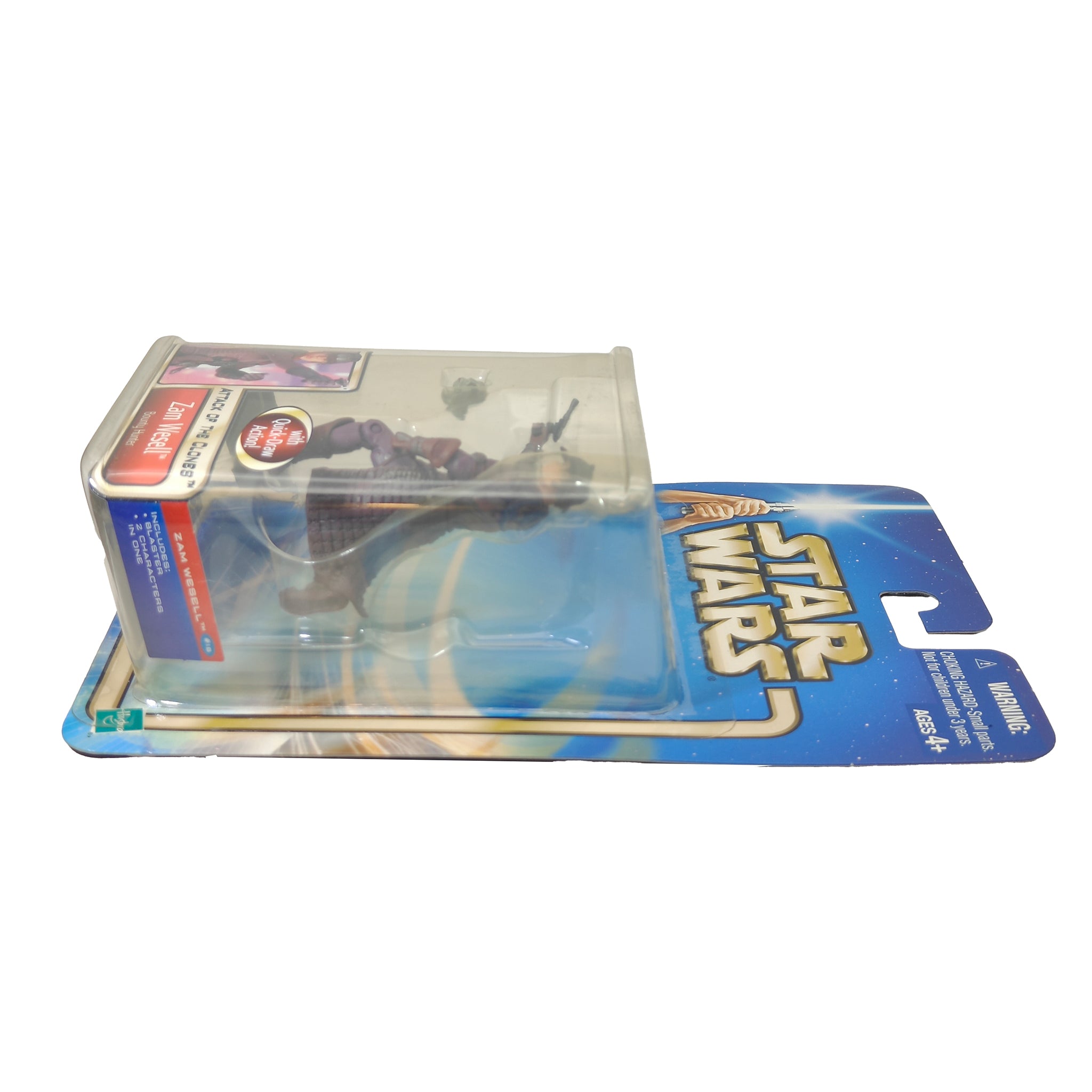 Star Wars Saga AOTC Zam Wesell 3.75 Inch Action Figure 2002 – Star Wars, Hasbro, 9.5 cm, 2002, pre-owned collector piece, Uncanny Collectibles Dublin Ireland