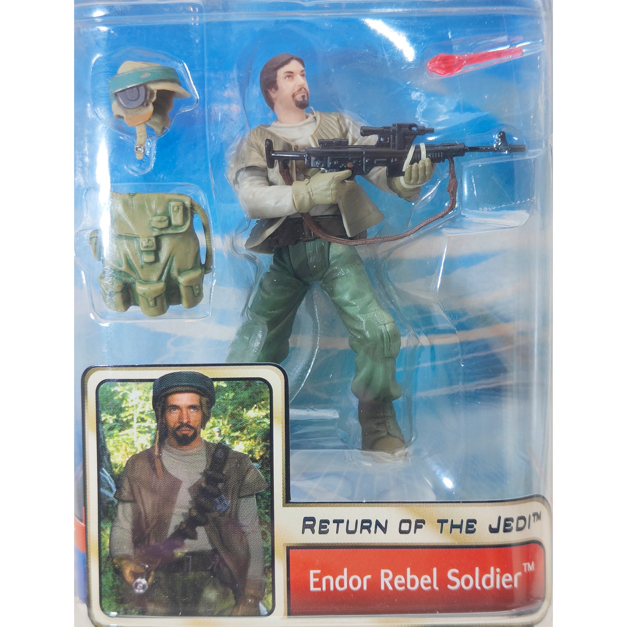 Star Wars Saga ROTJ Endor Rebel Soldier 3.75 Inch Action Figure 2002 – Star Wars, Hasbro, 9.5 cm, 2002, pre-owned collector piece, Uncanny Collectibles Dublin Ireland