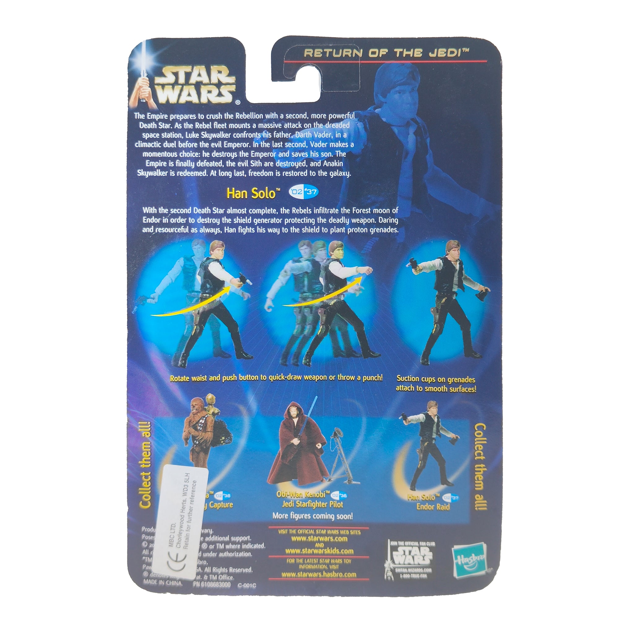 Star Wars Saga ROTJ Han Solo Endor Raid 3.75 Inch Action Figure 2002 – Star Wars, Hasbro, 9.5 cm, 2002, pre-owned collector piece, Uncanny Collectibles Dublin Ireland