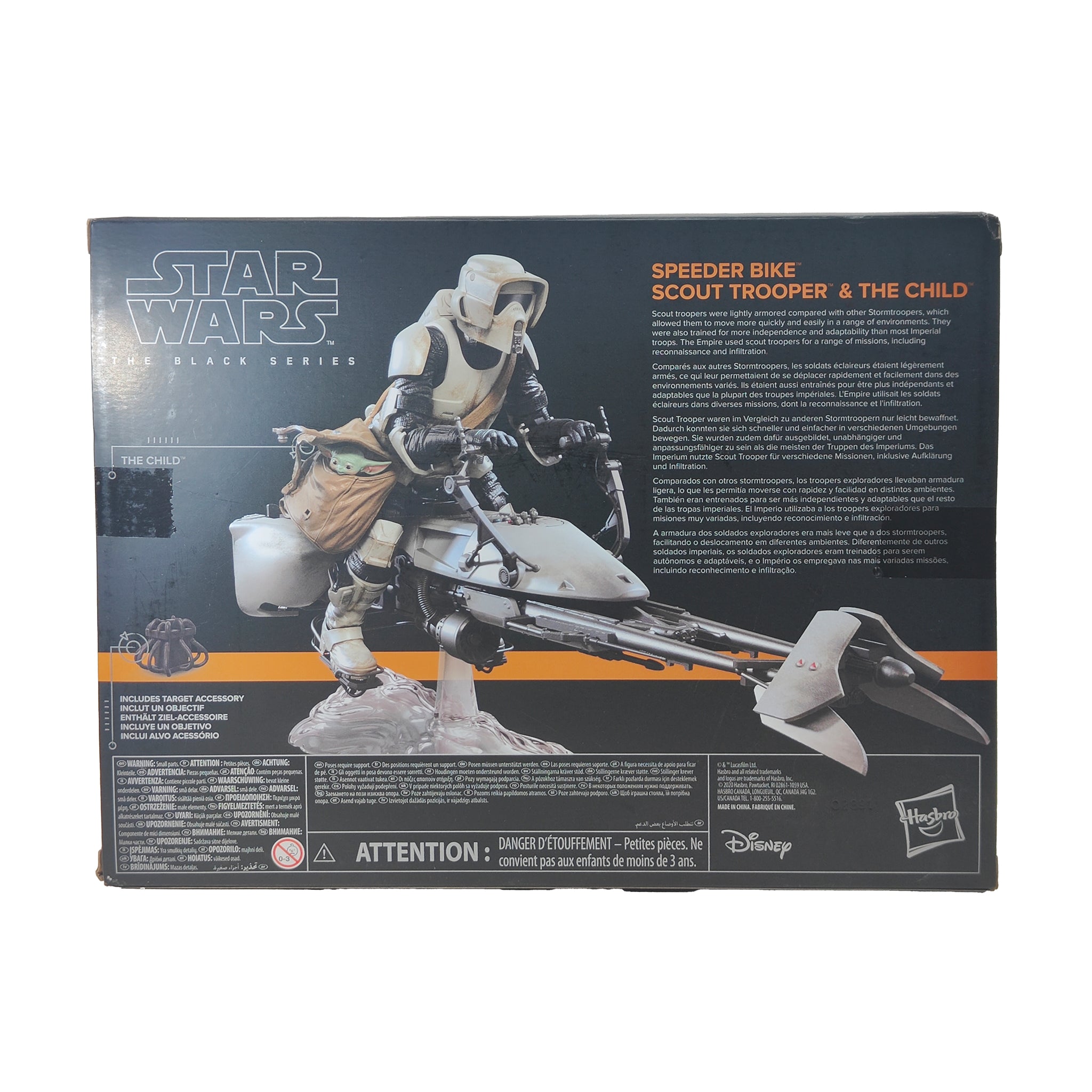 Star Wars Scout Trooper Speeder Bike Grogu Black Series Deluxe Set 2020