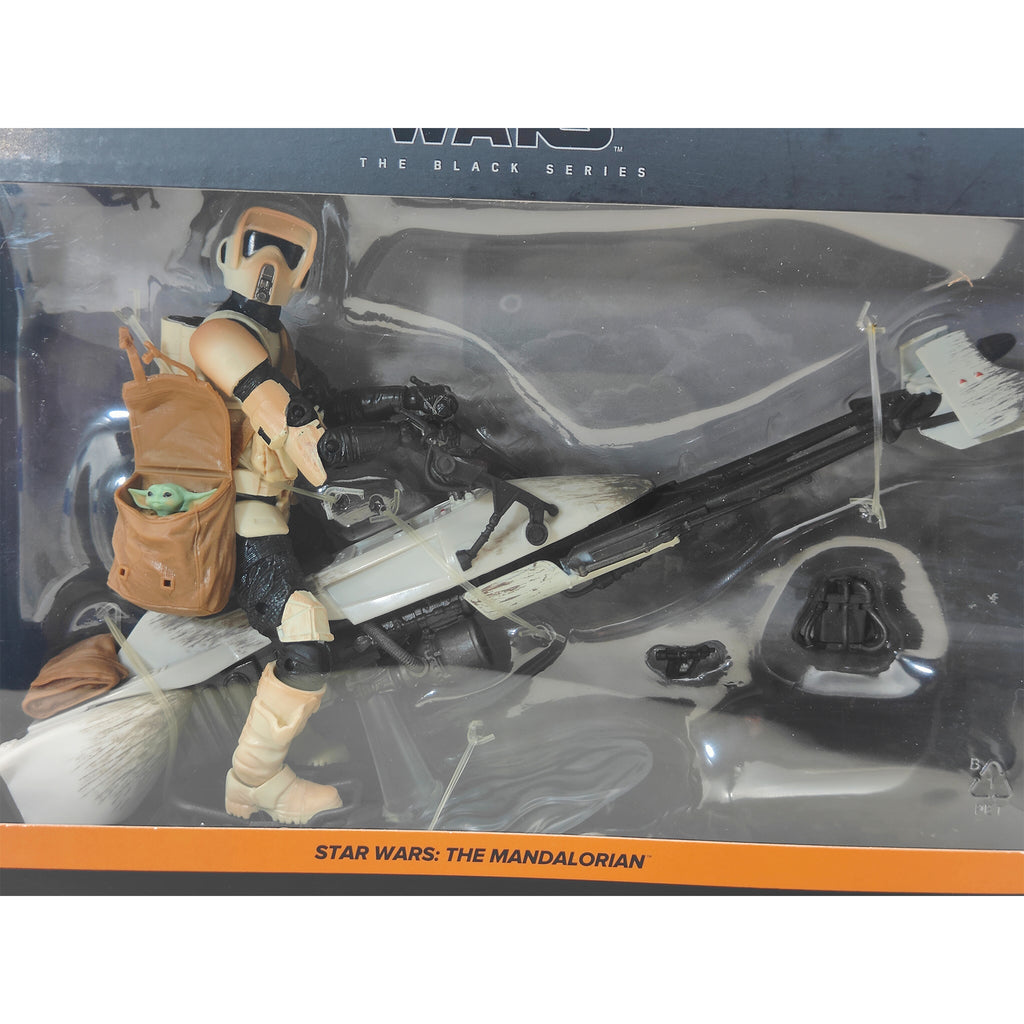 Star Wars Scout Trooper Speeder Bike Grogu Black Series Deluxe Set 2020