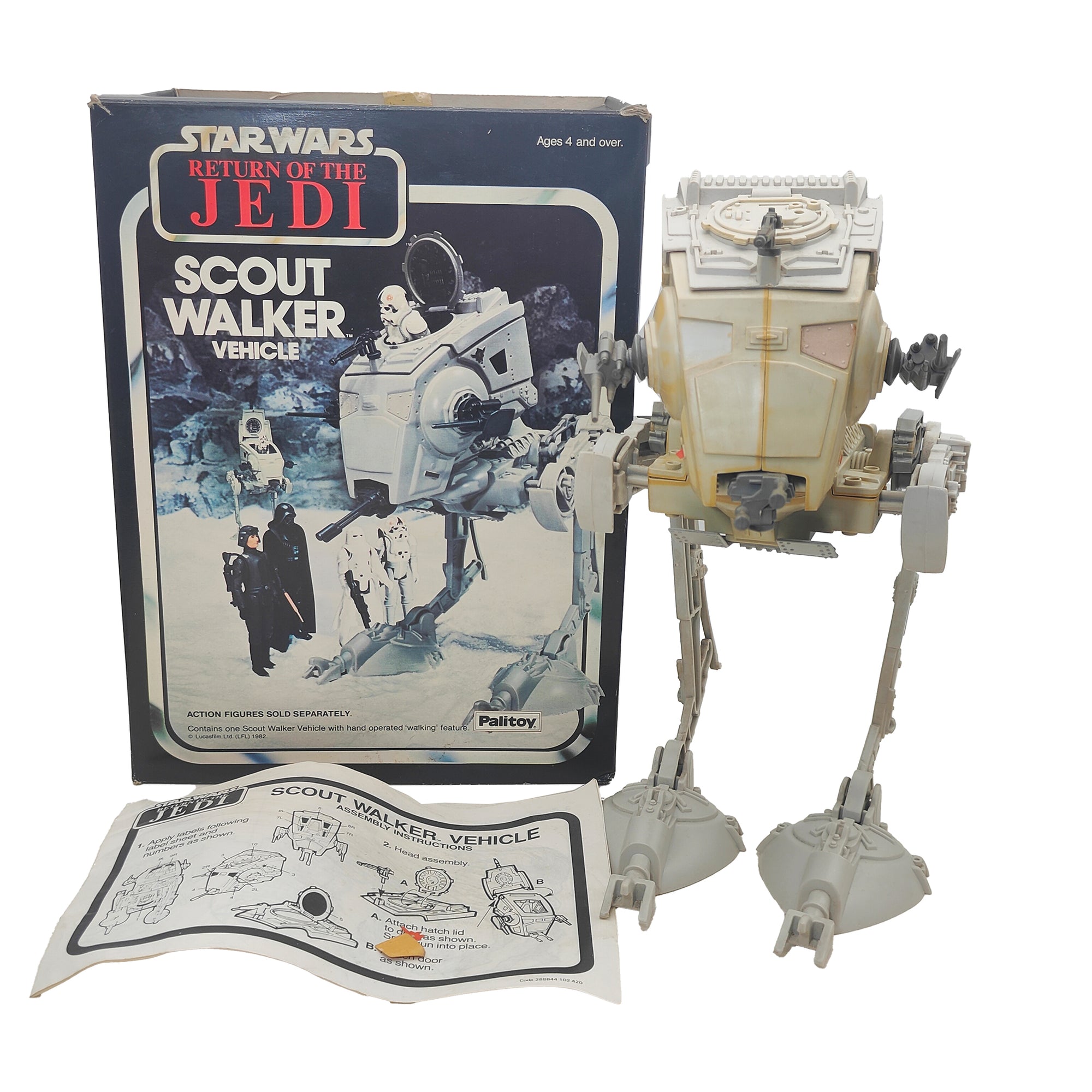 Star Wars Scout Walker Vehicle 3.75 Inch Scale Palitoy 1982  269844