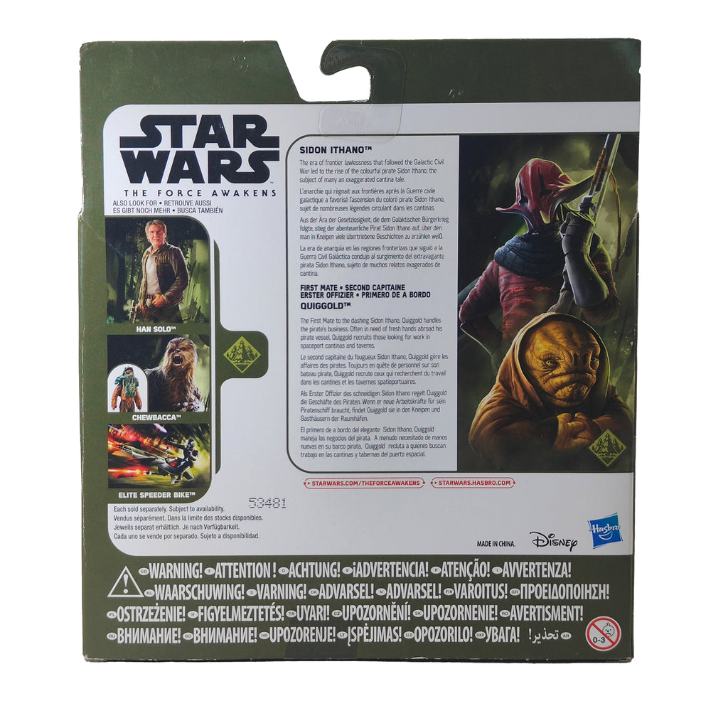 Star Wars Sidon Ithano First Mate Quiggold 3.75 Inch Hasbro Action Figure 2 Pack 2015