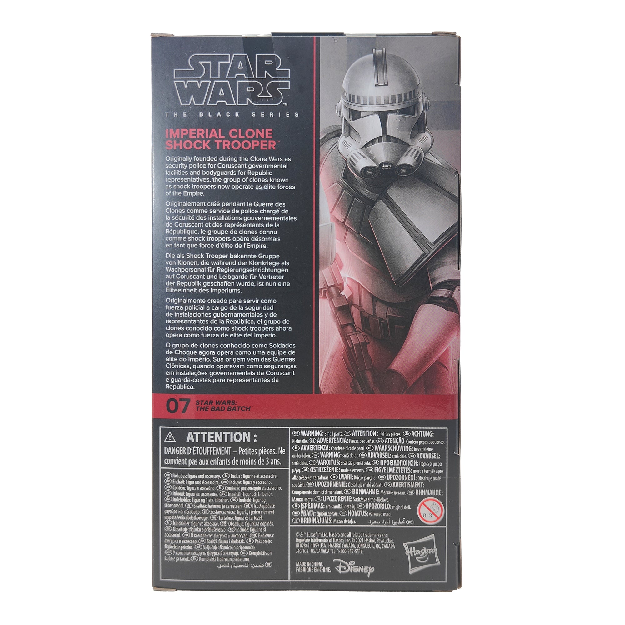 Star Wars The Bad Batch Black Series Imperial Clone Shock Trooper Hasbro Action Figure 2021 15cm