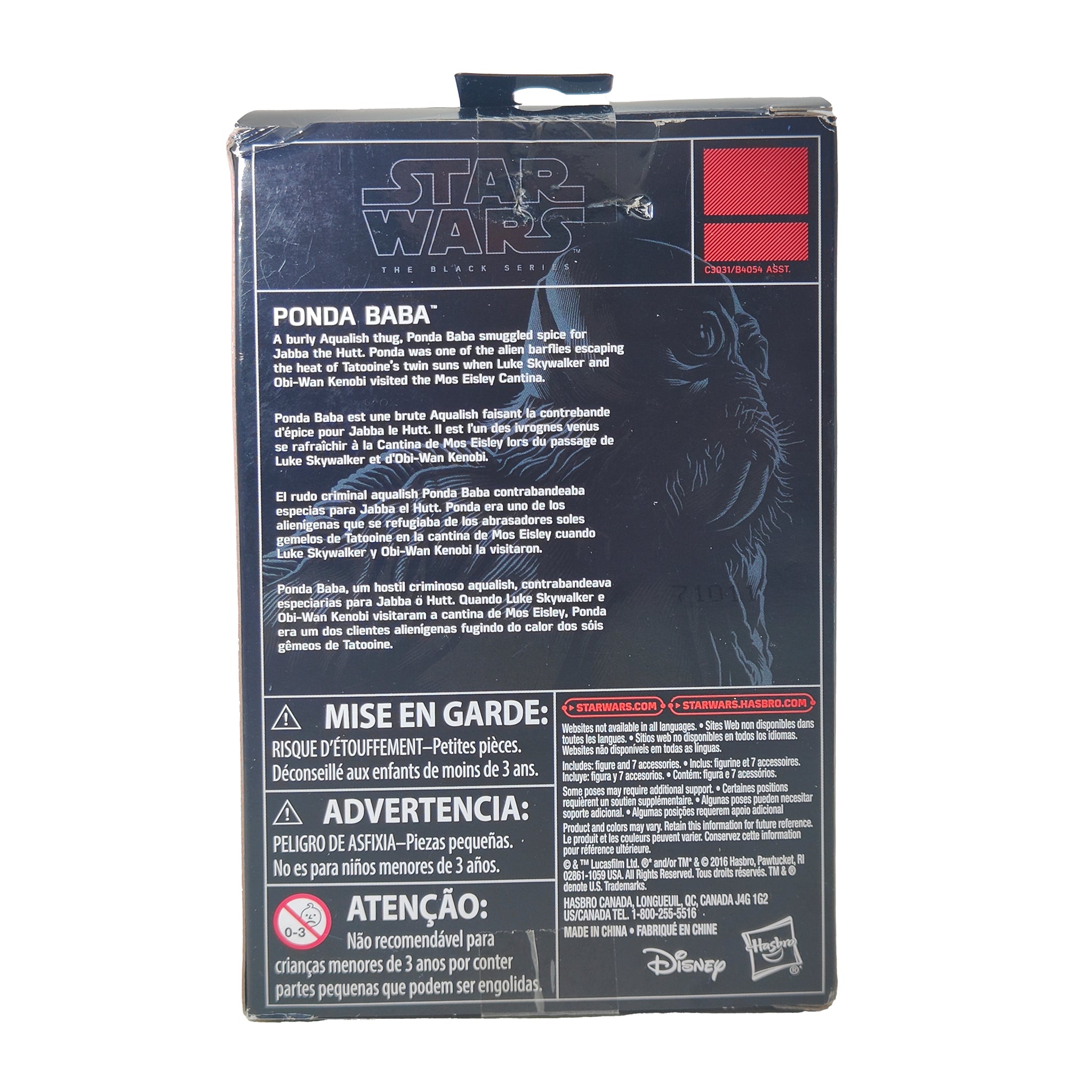Star Wars The Black Series Ponda Baba 3.75 Inch Hasbro Action Figure