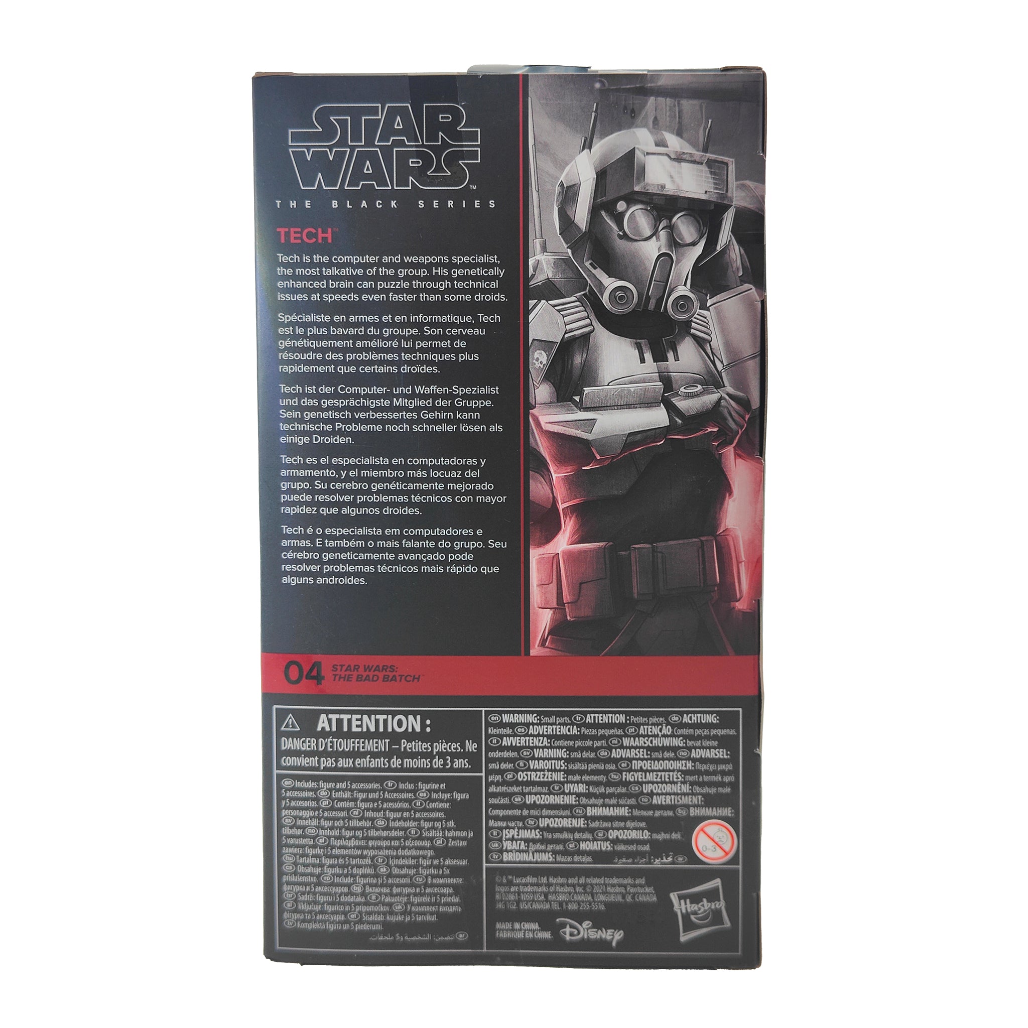 Star Wars The Bad Batch Black Series Tech Hasbro Action Figure
