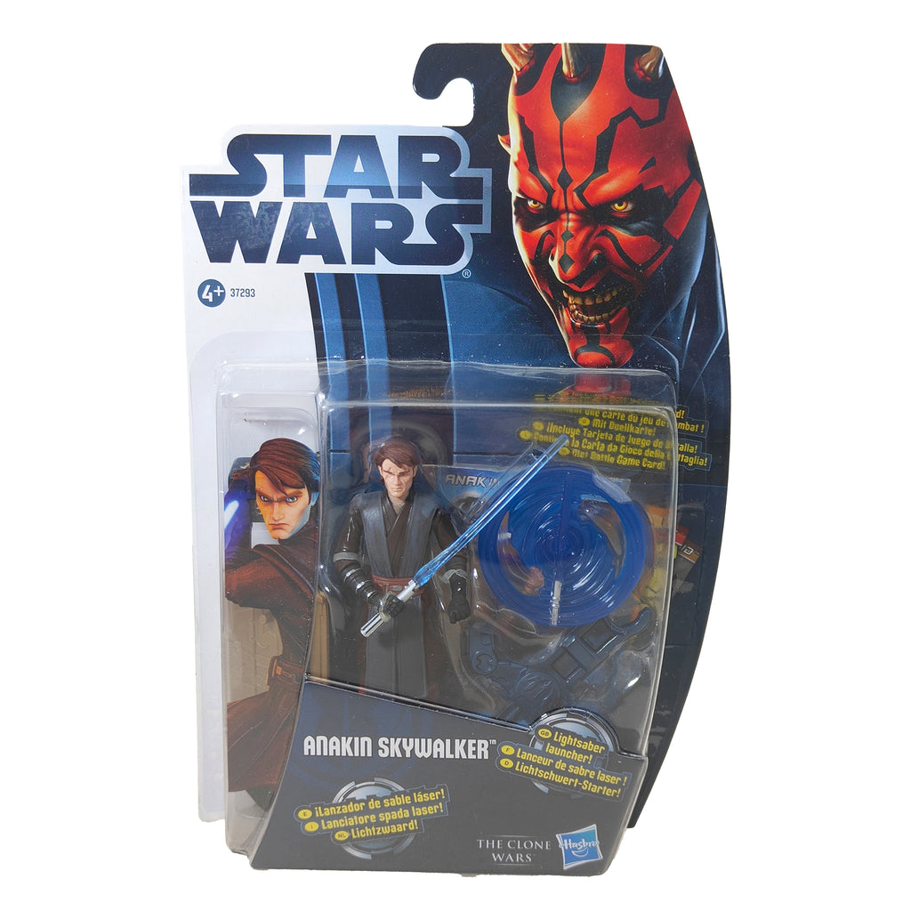 Star Wars The Clone Wars Anakin Skywalker Darth Maul Card Hasbro Figure 2012