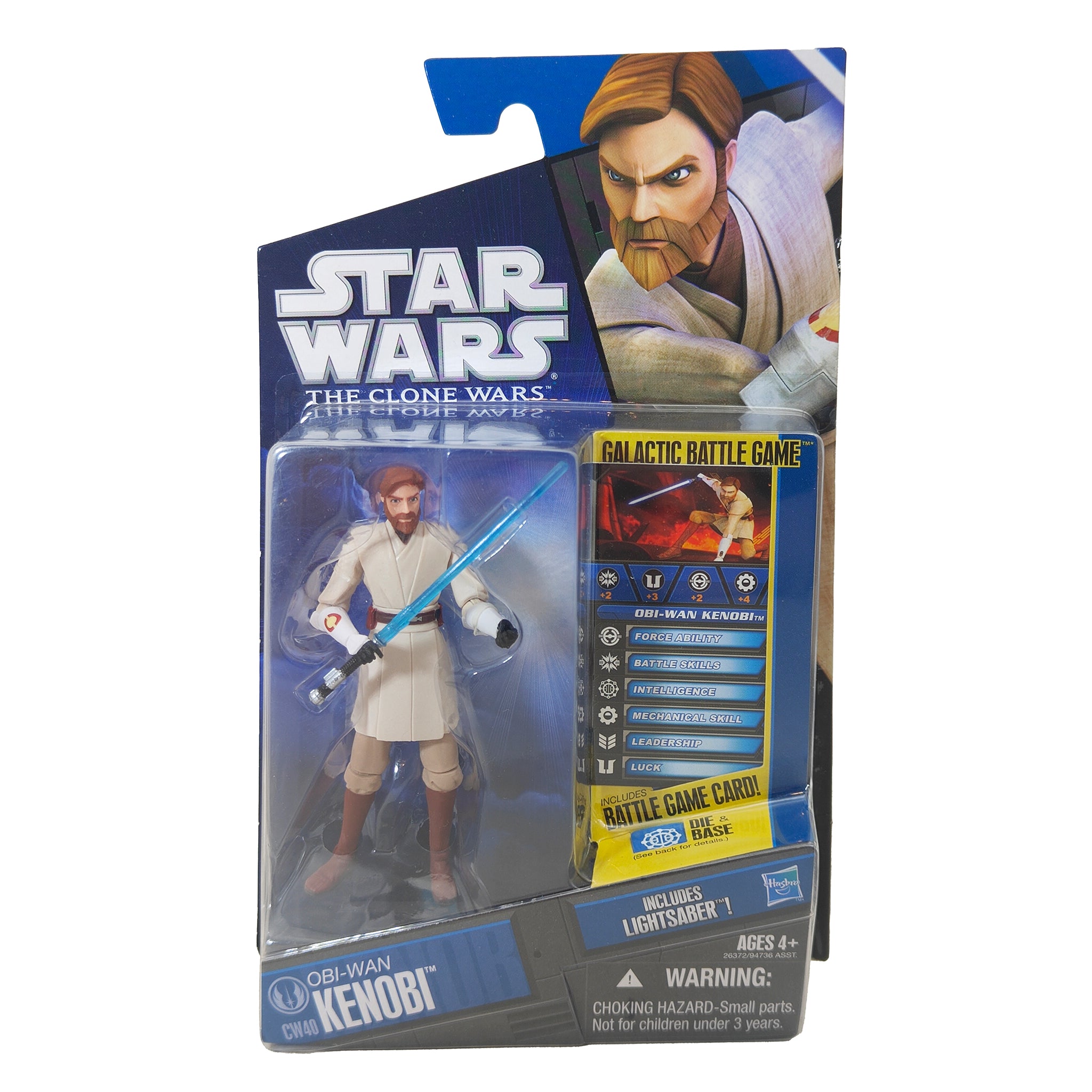 Star Wars The Clone Wars Obi-Wan Kenobi CW40 Hasbro Action Figure 2010