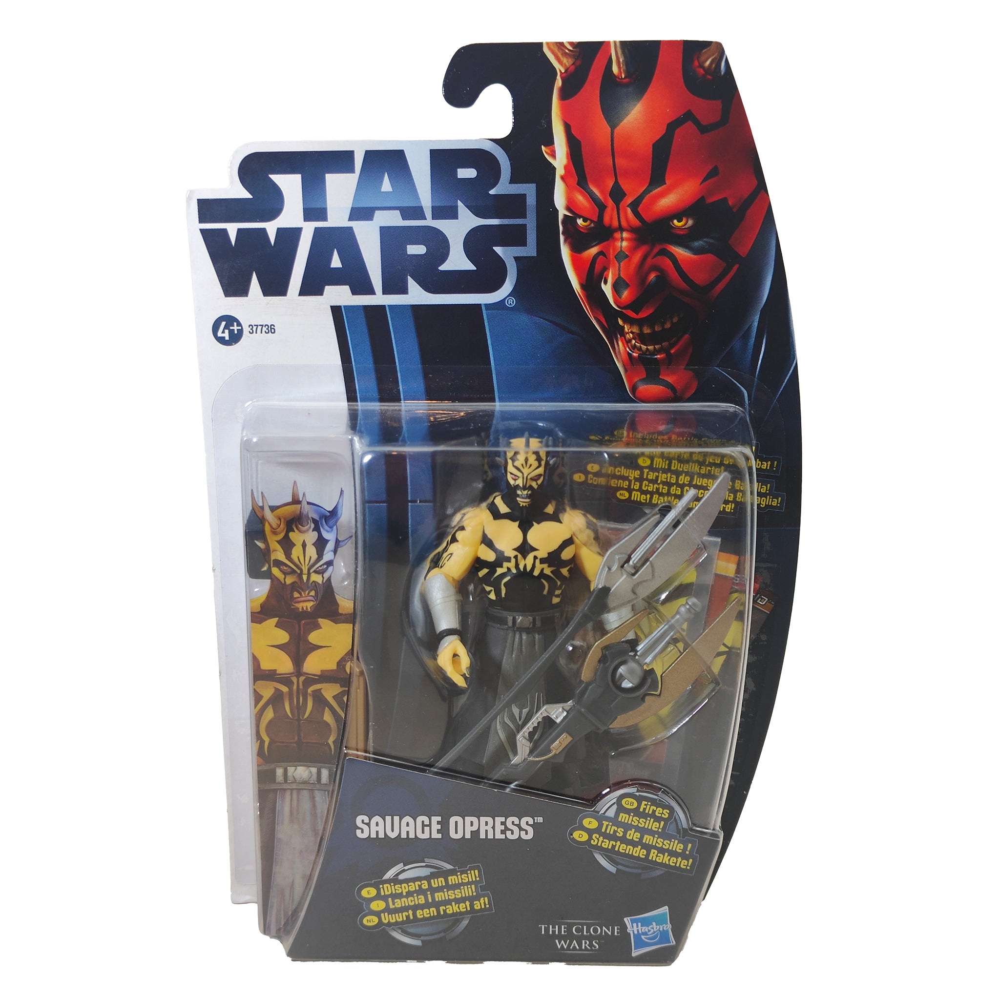 Star Wars The Clone Wars Savage Opress CW3 Darth Maul Card Hasbro Figure 2012