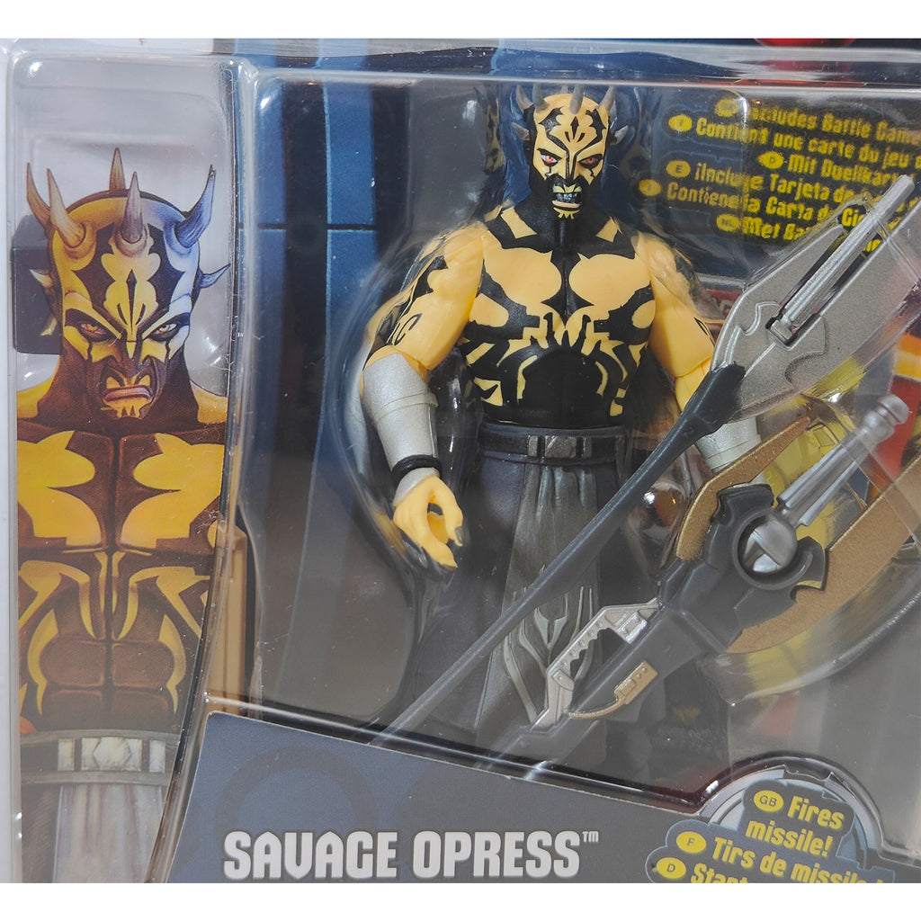 Star Wars The Clone Wars Savage Opress CW3 Darth Maul Card Hasbro Figure 2012